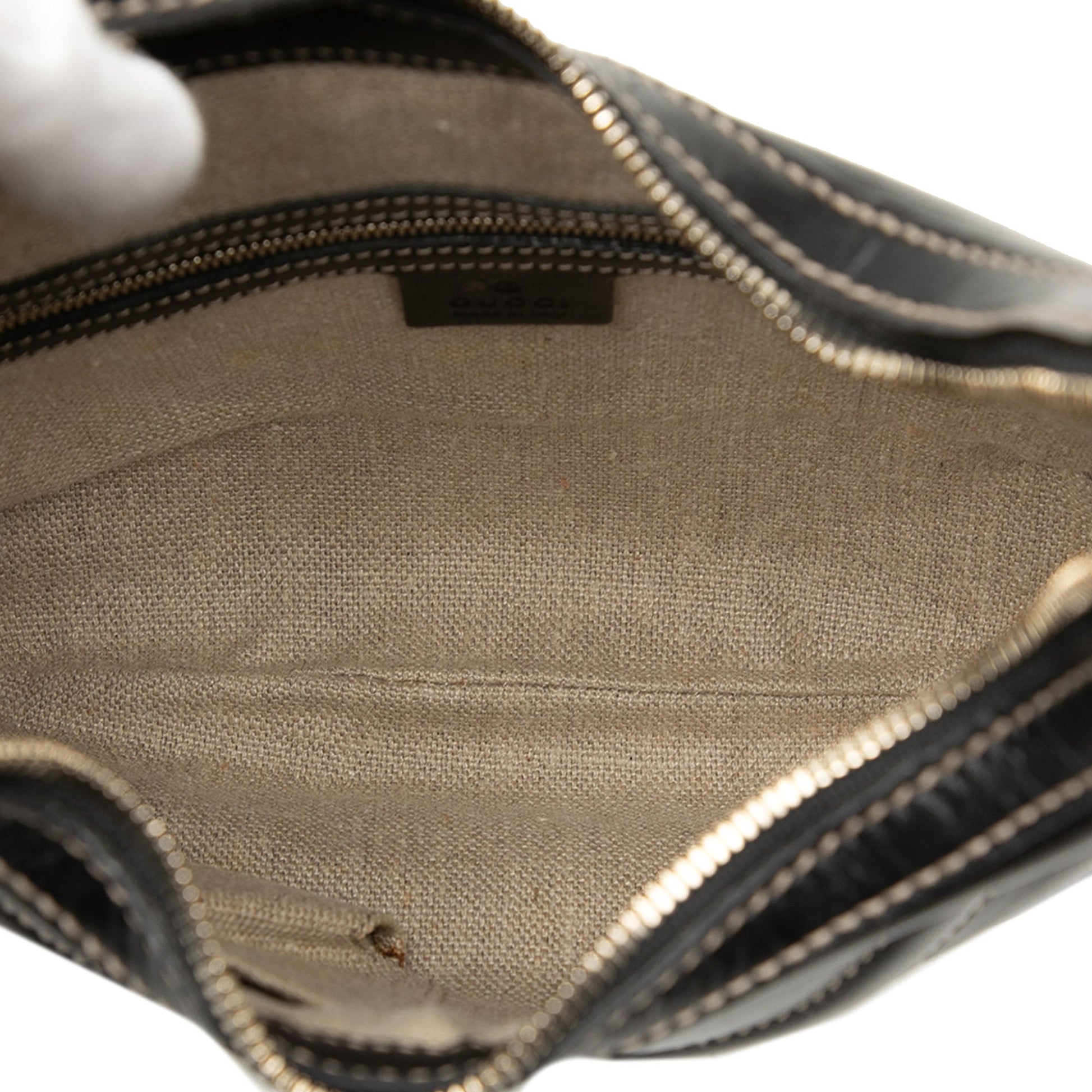 Leather Hysteria Crest Shoulder Bag