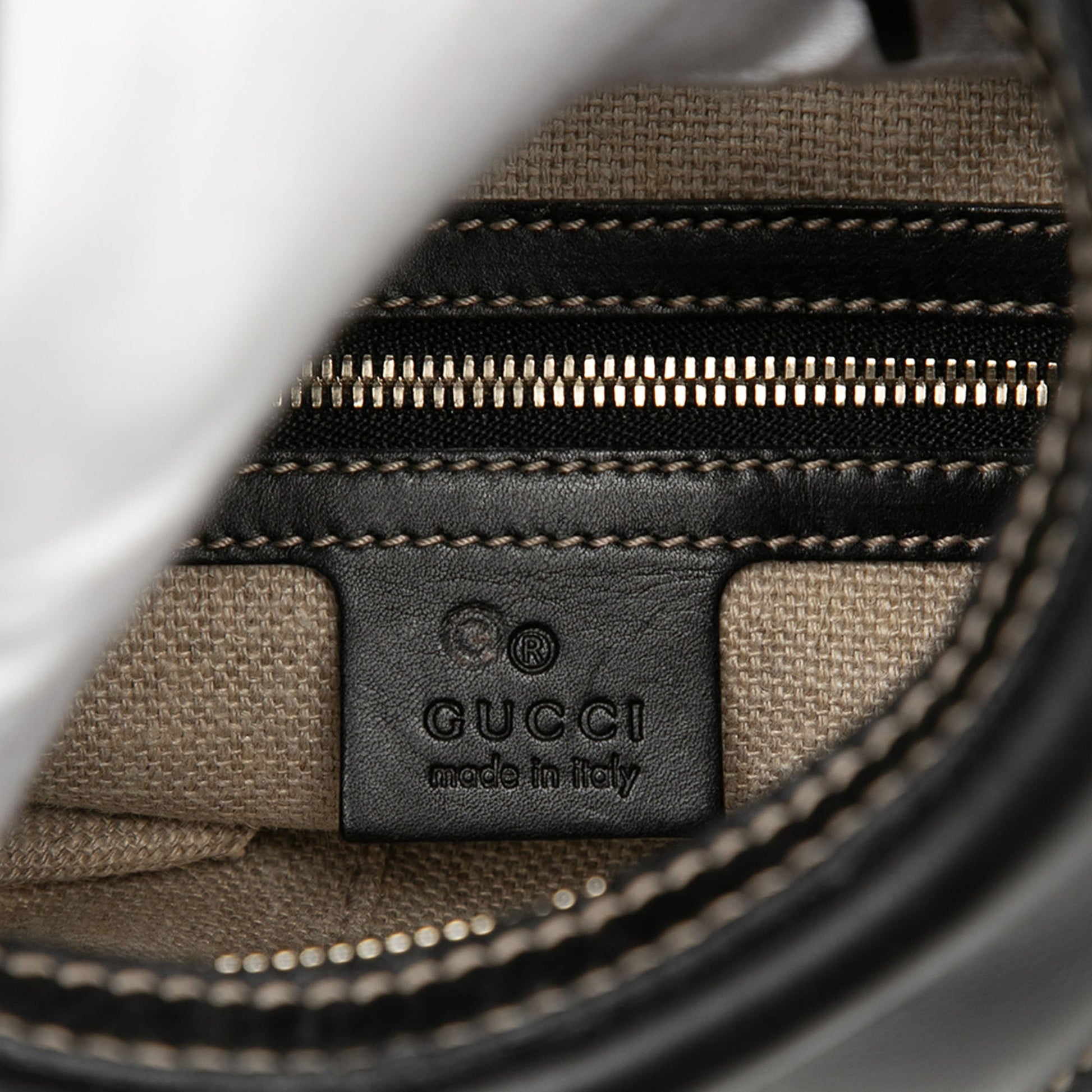 Leather Hysteria Crest Shoulder Bag