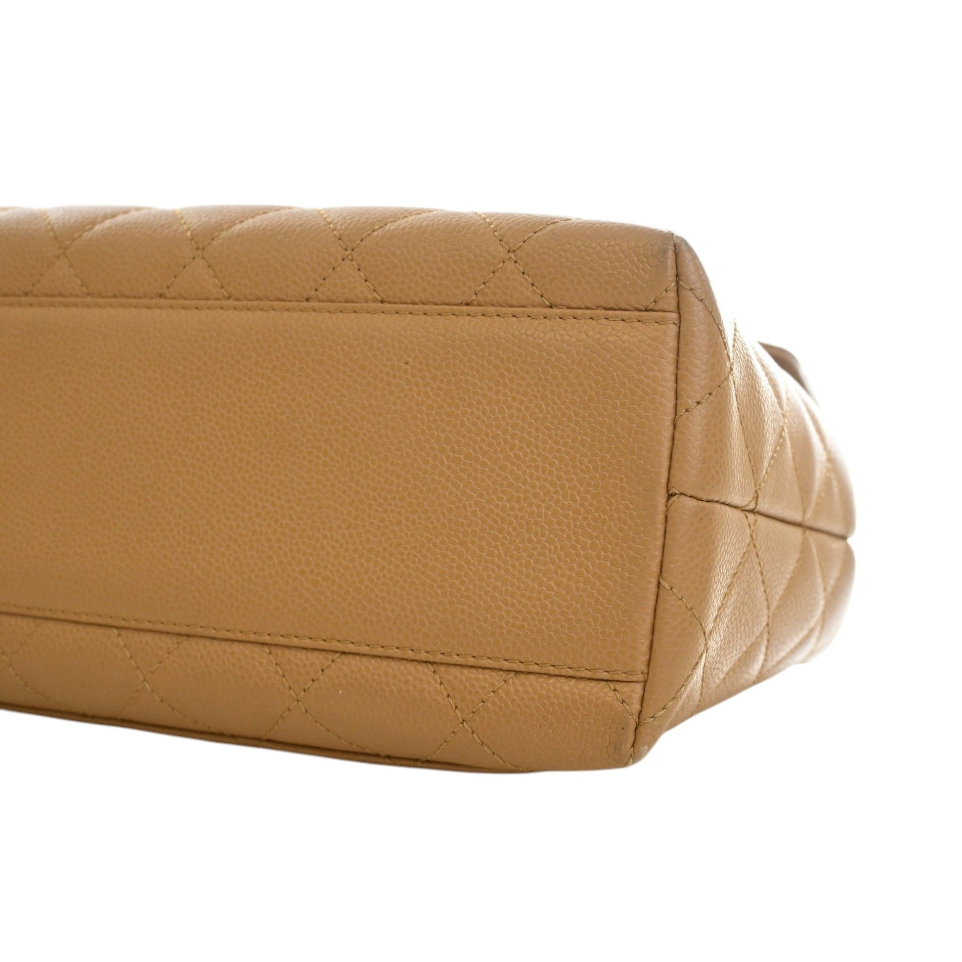 Chanel CC Quilted Caviar Kelly Top Handle Bag