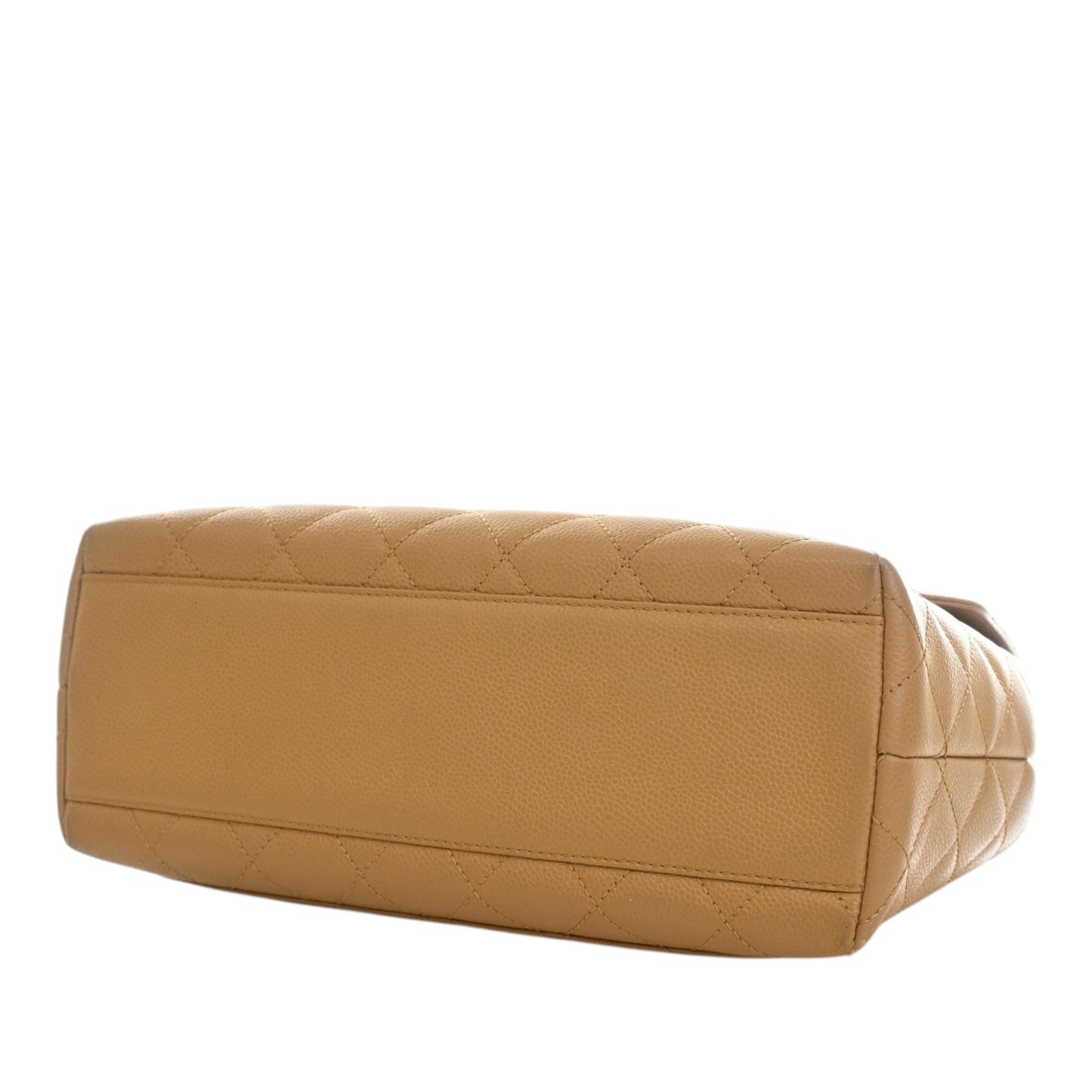 Chanel CC Quilted Caviar Kelly Top Handle Bag