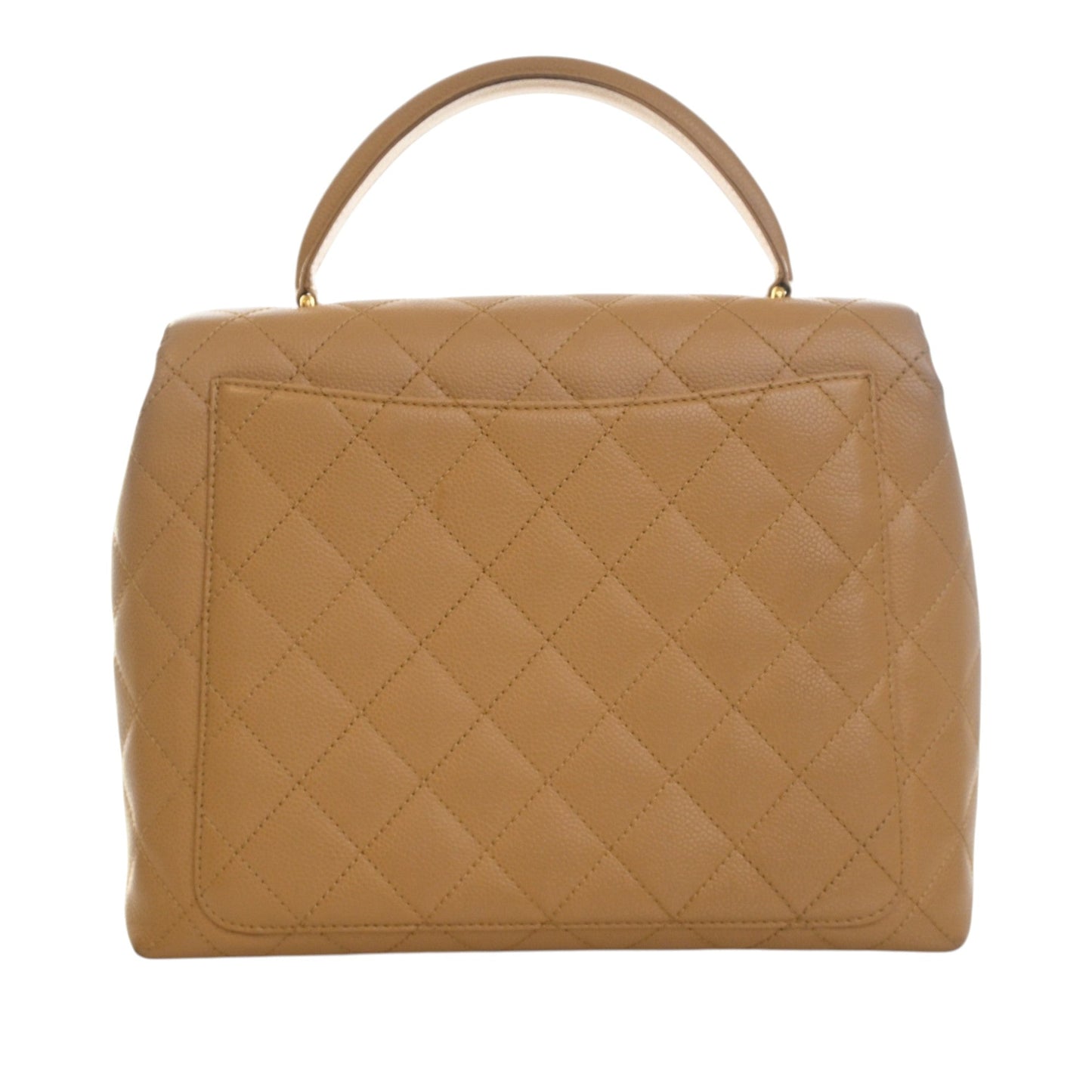 Chanel CC Quilted Caviar Kelly Top Handle Bag