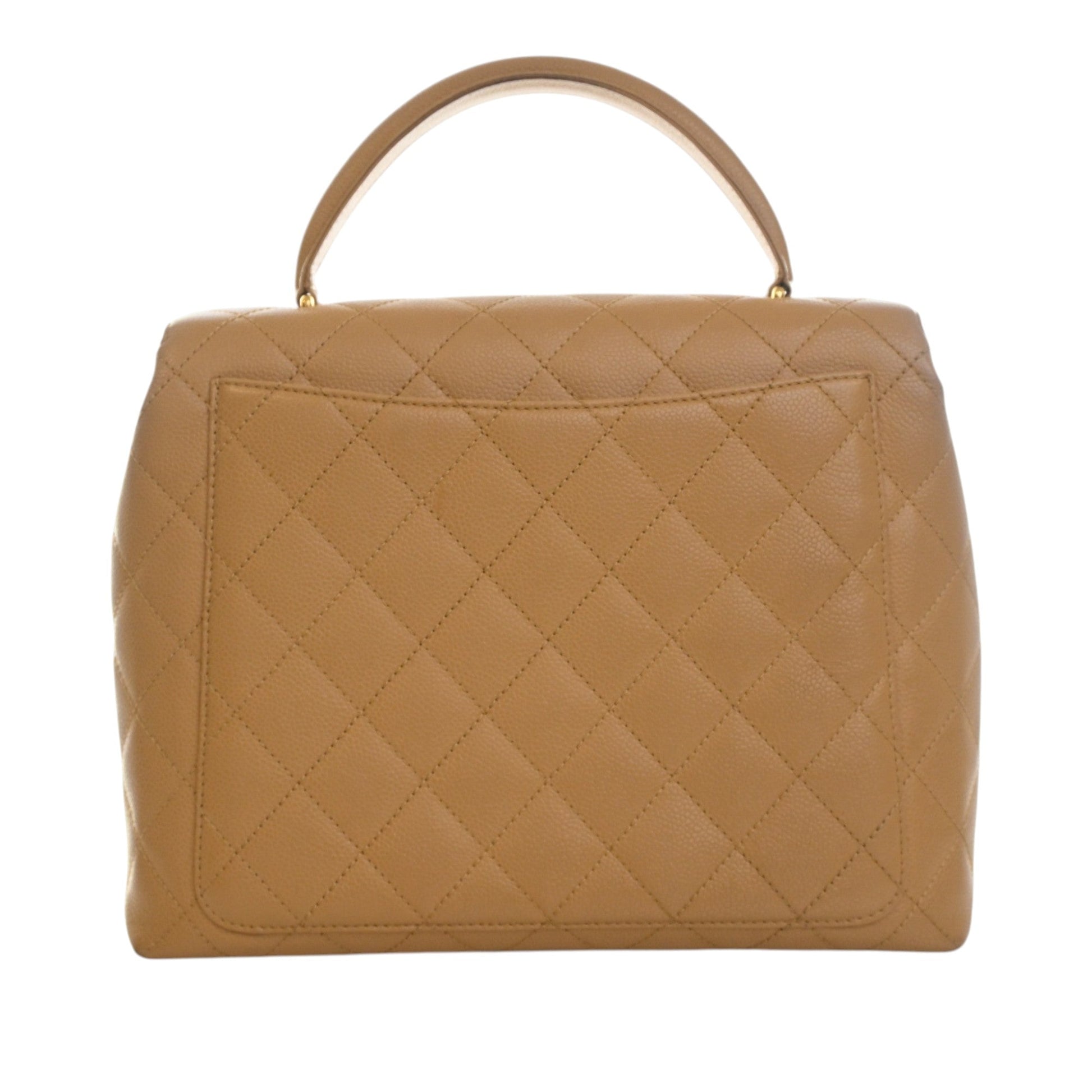 Chanel CC Quilted Caviar Kelly Top Handle Bag