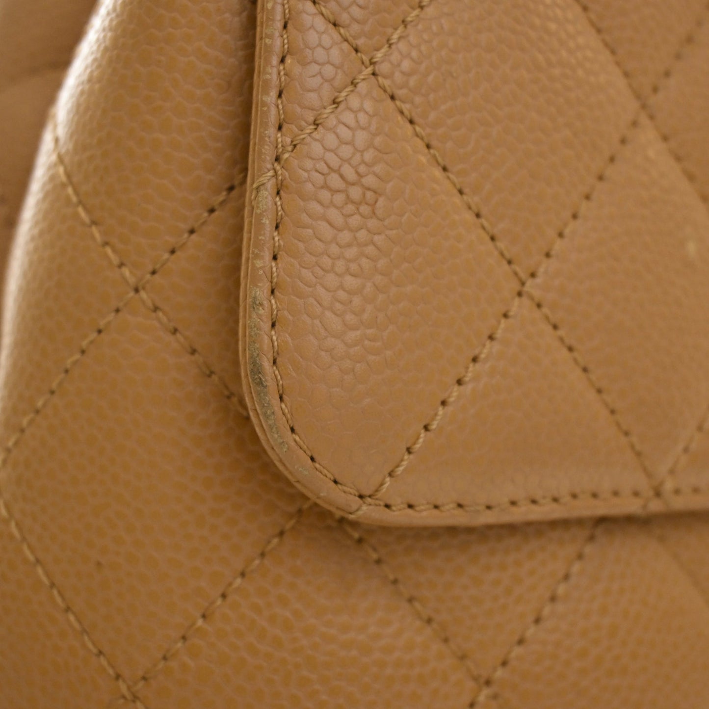 Chanel CC Quilted Caviar Kelly Top Handle Bag