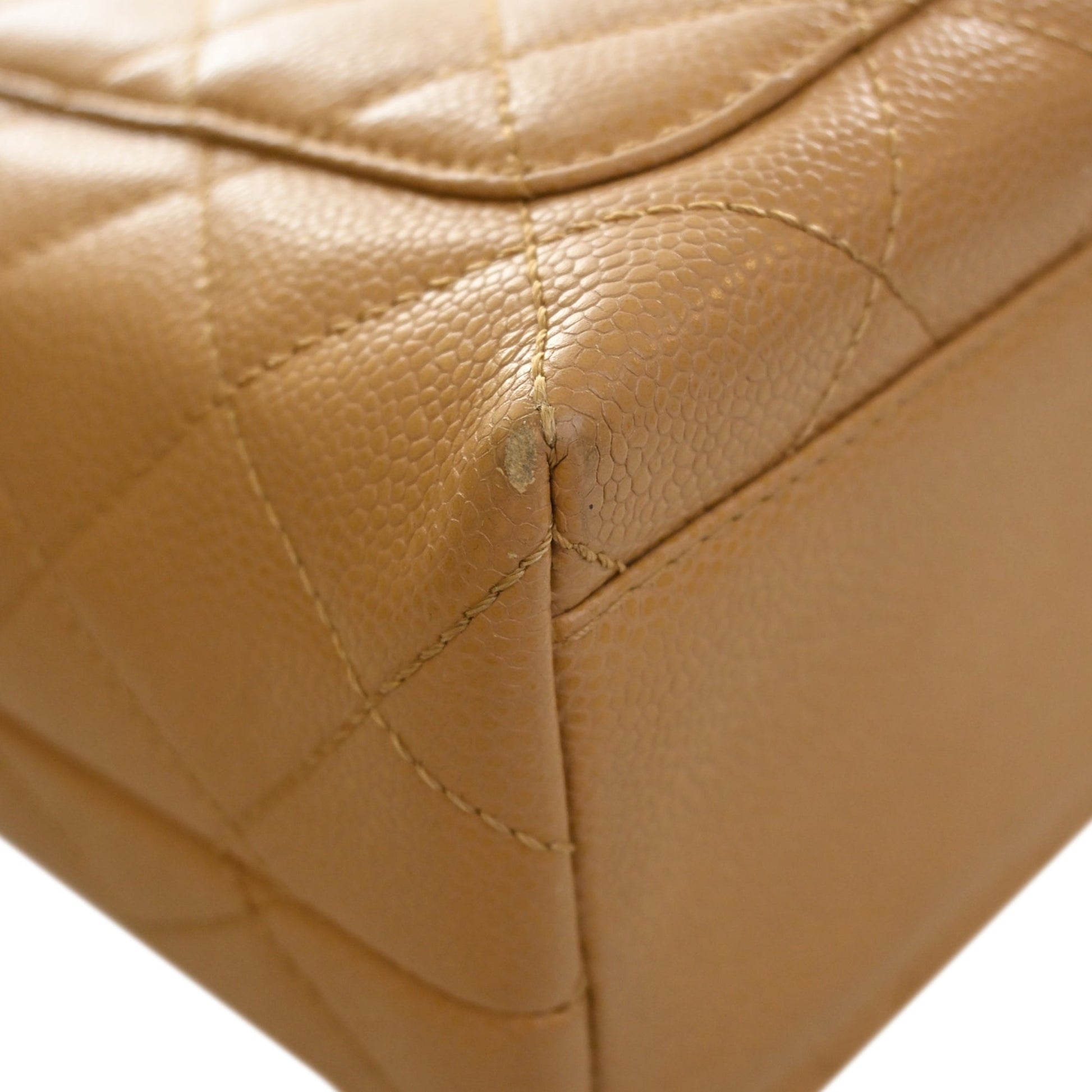 Chanel CC Quilted Caviar Kelly Top Handle Bag