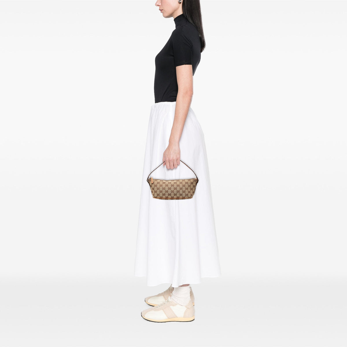 Gucci GG Canvas Boat — Beige