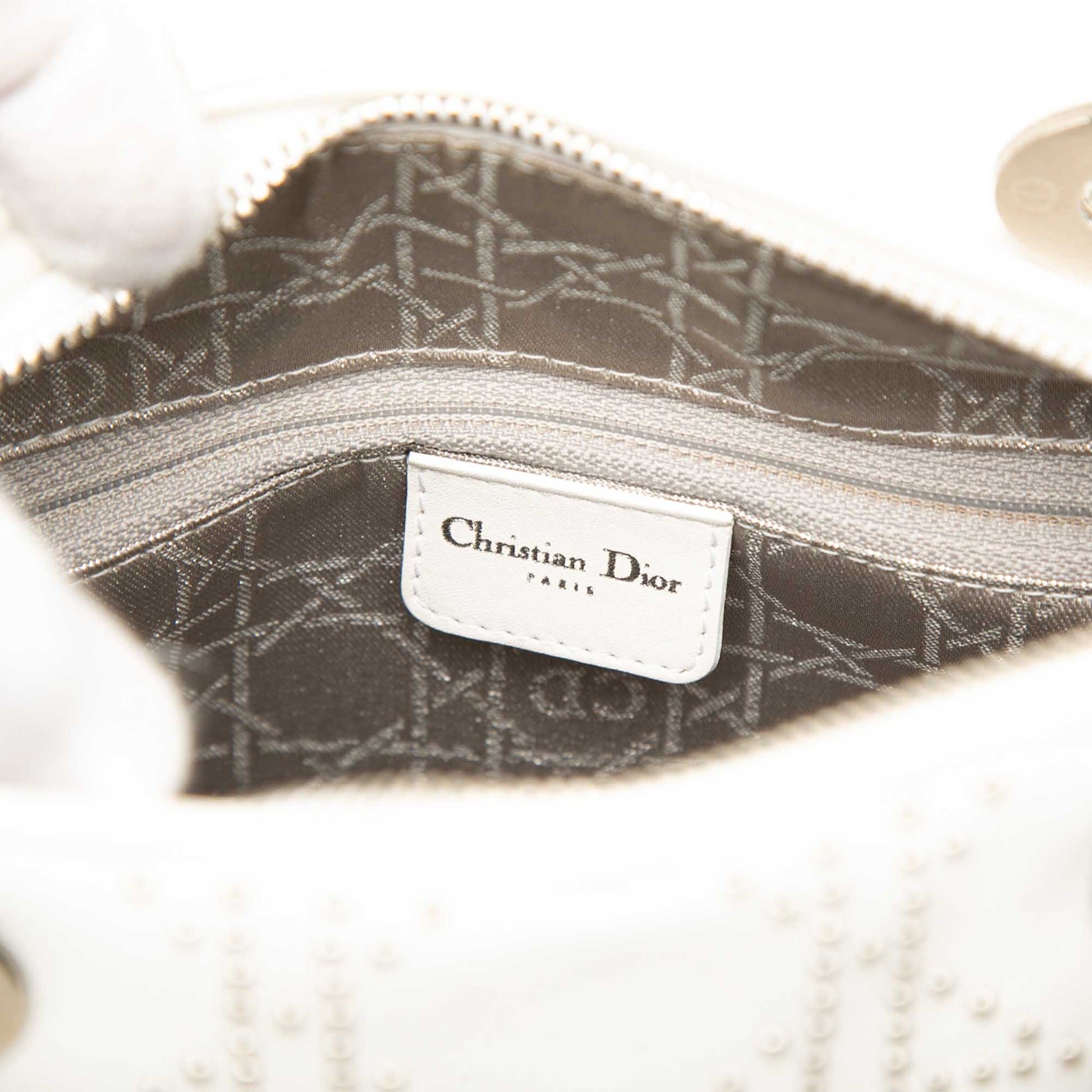 Dior Medium Calfskin Studded Lady Dior