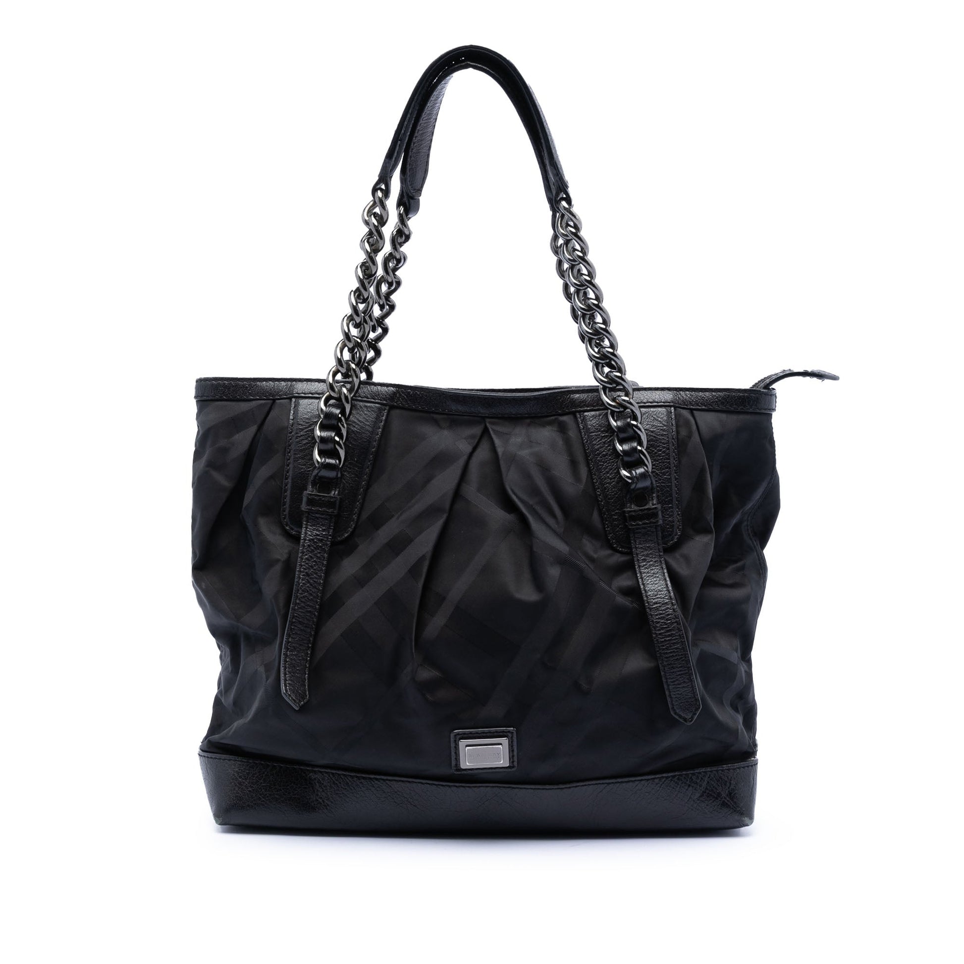 Burberry Tonal Check Nylon Shoulder Bag