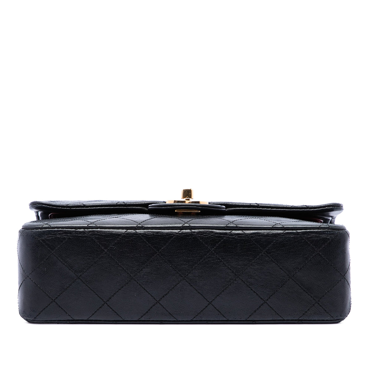 Chanel Small Classic Lambskin Double Flap — Black