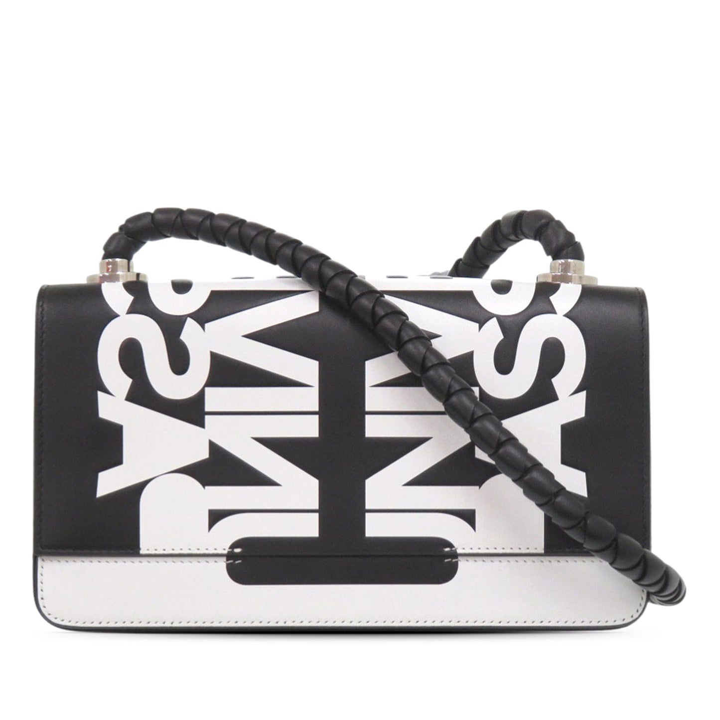 Burberry Bicolor Printed Leather Universal Passport Crossbody
