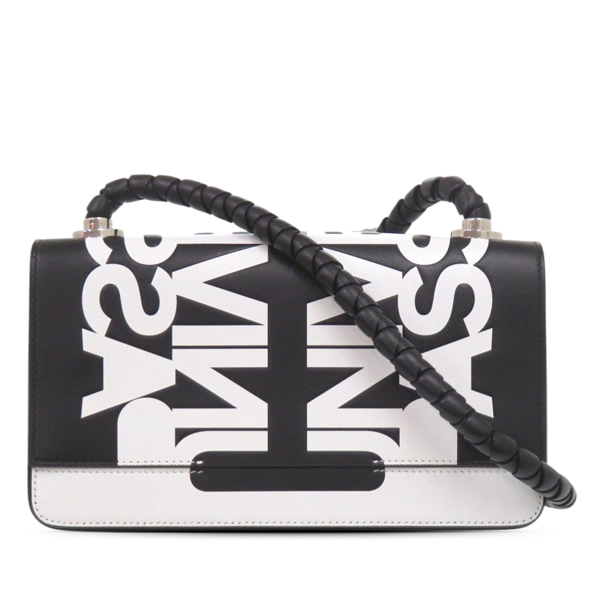 Burberry Bicolor Printed Leather Universal Passport Crossbody