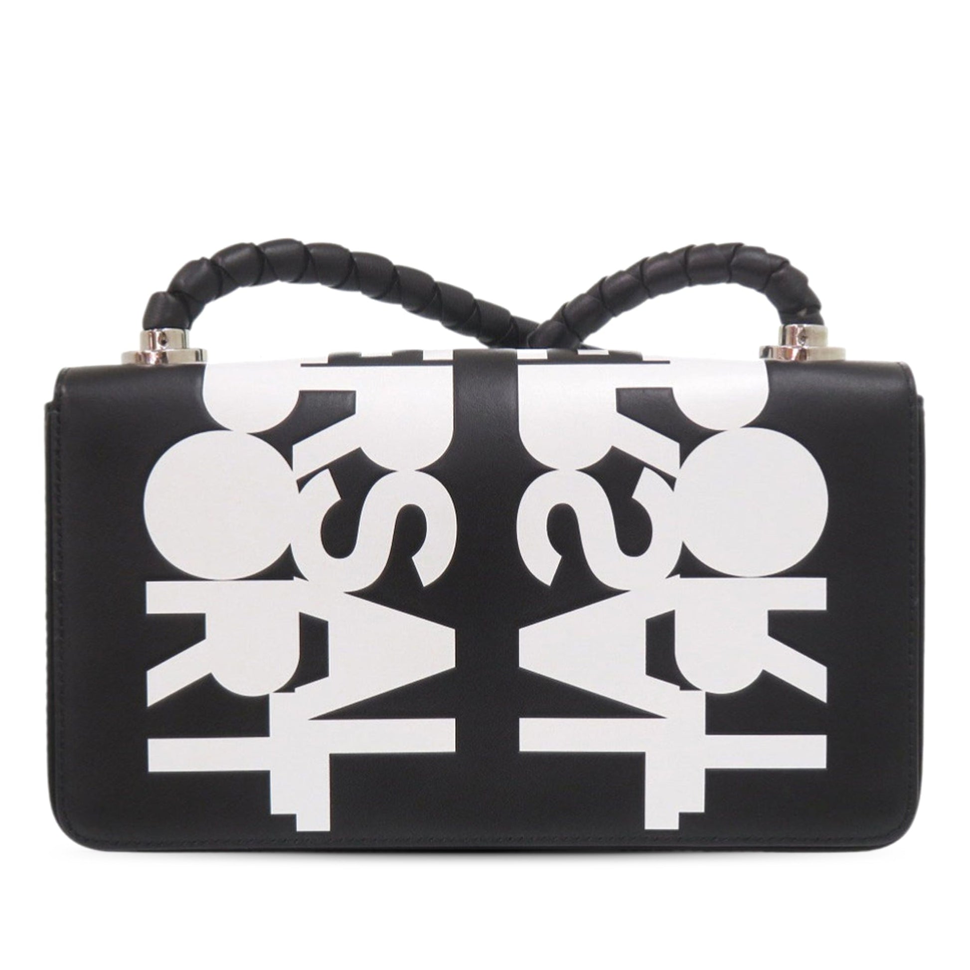 Burberry Bicolor Printed Leather Universal Passport Crossbody