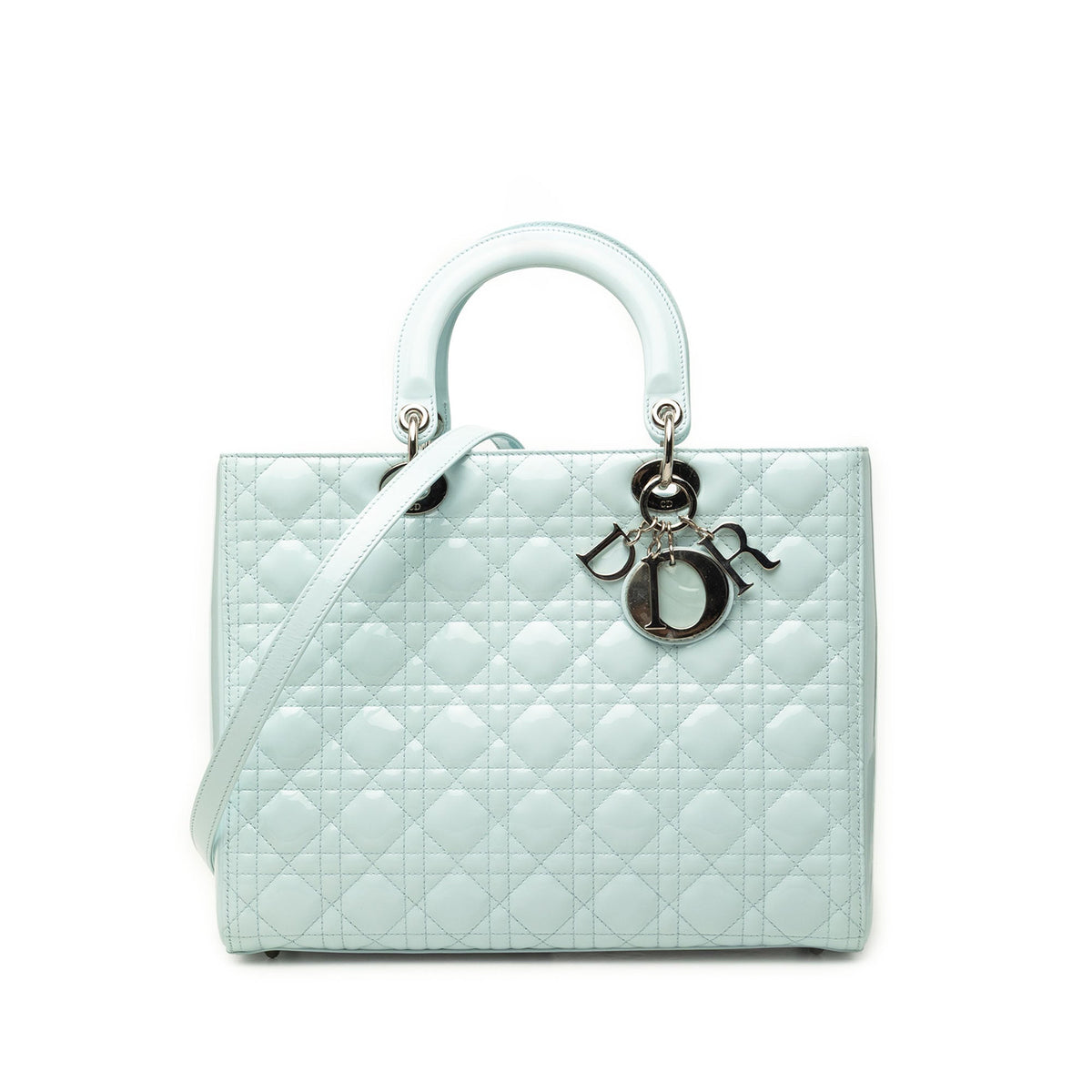Dior Large Patent Cannage Lady Dior