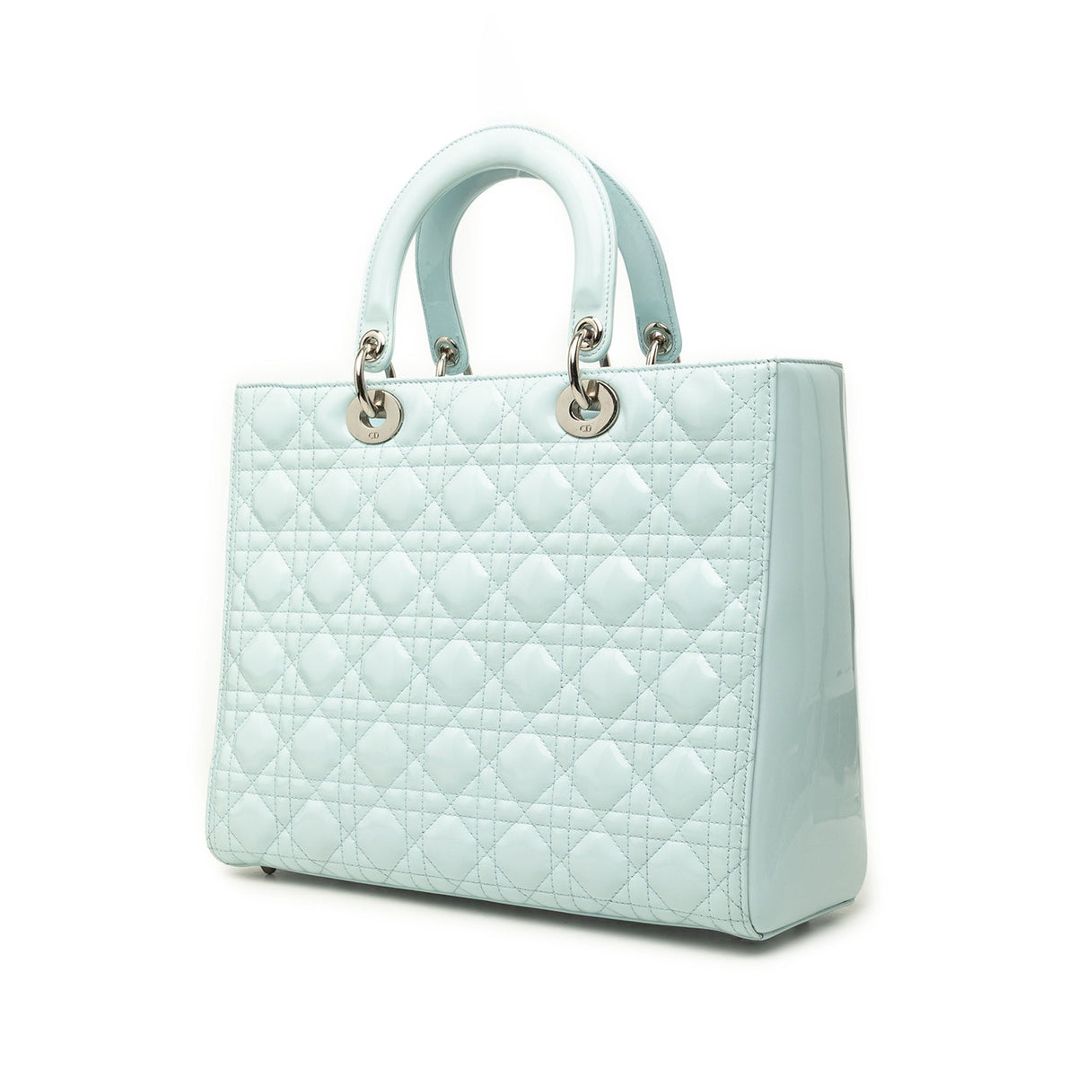 Dior Large Patent Cannage Lady Dior