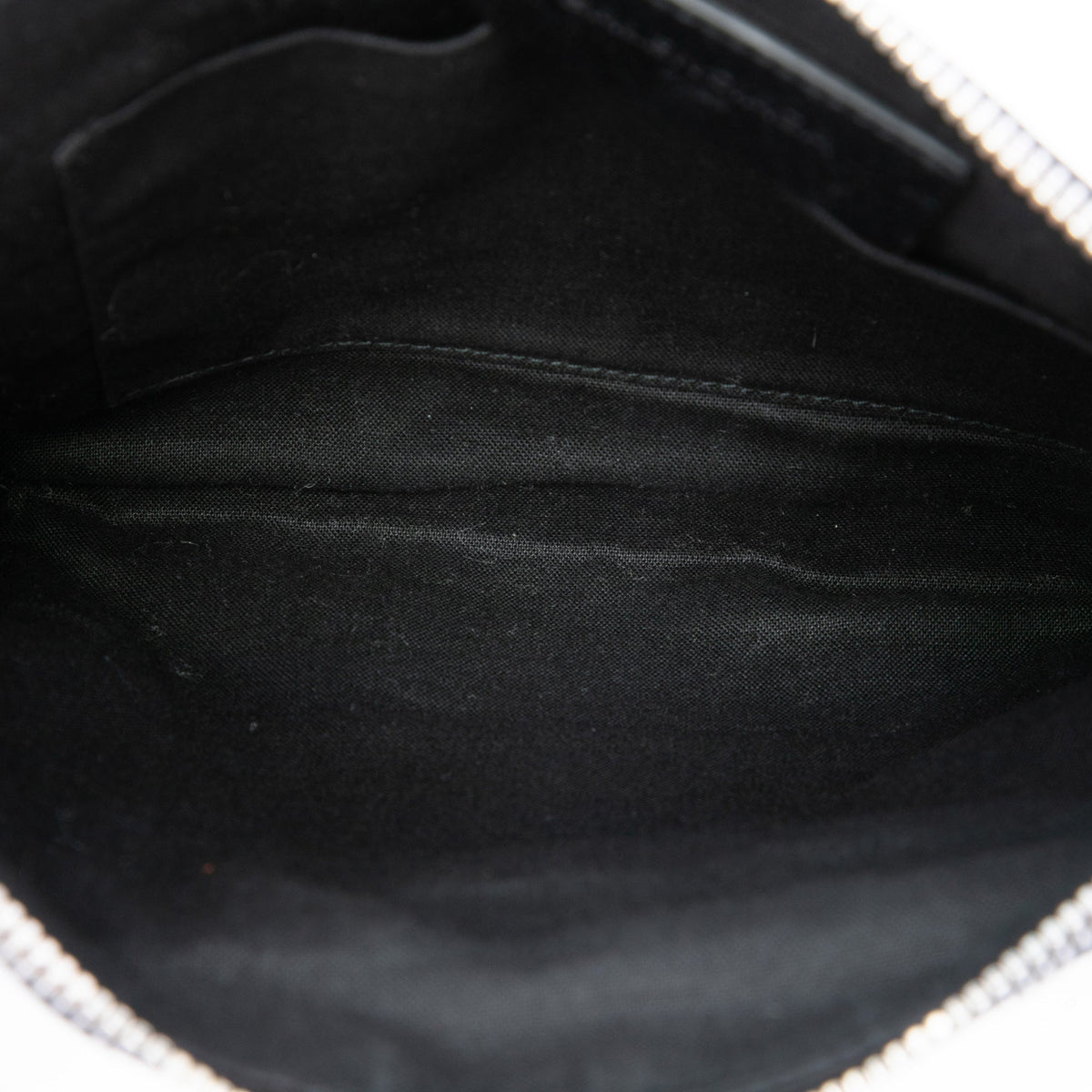 Balenciaga Lambskin Motocross Classic Zip Around Flat Clutch — Black