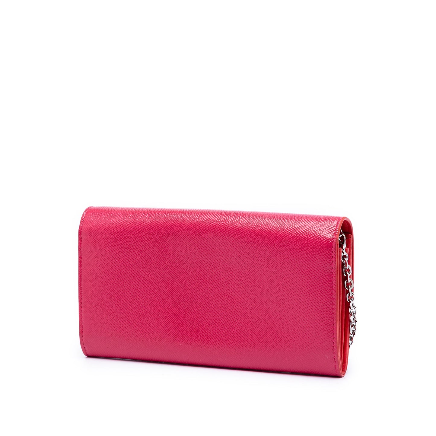 Dior Grained Patent Mania Rendez Vouz Wallet on Chain