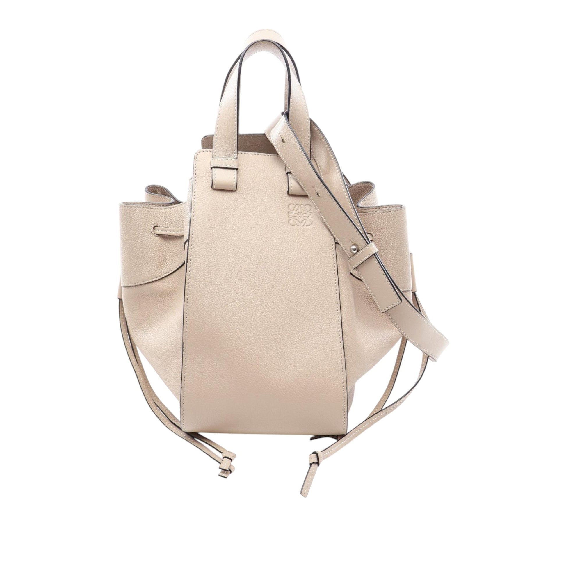 LOEWE Medium Leather Drawstring Hammock Satchel
