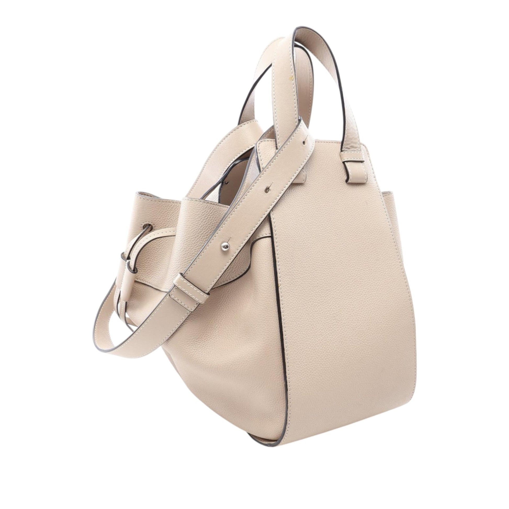 LOEWE Medium Leather Drawstring Hammock Satchel