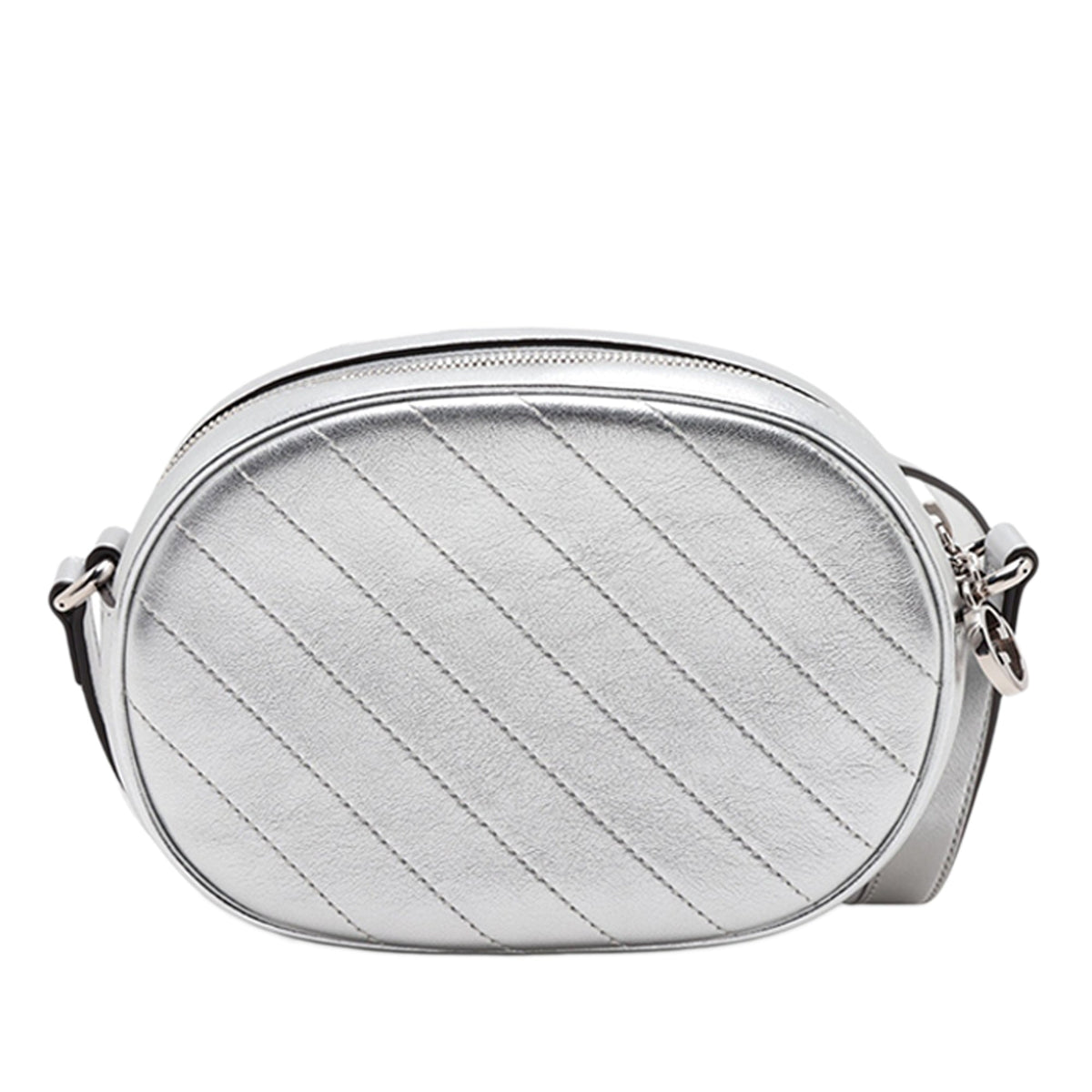 Gucci Mini Matelasse Calfskin Blondie Crossbody — Silver