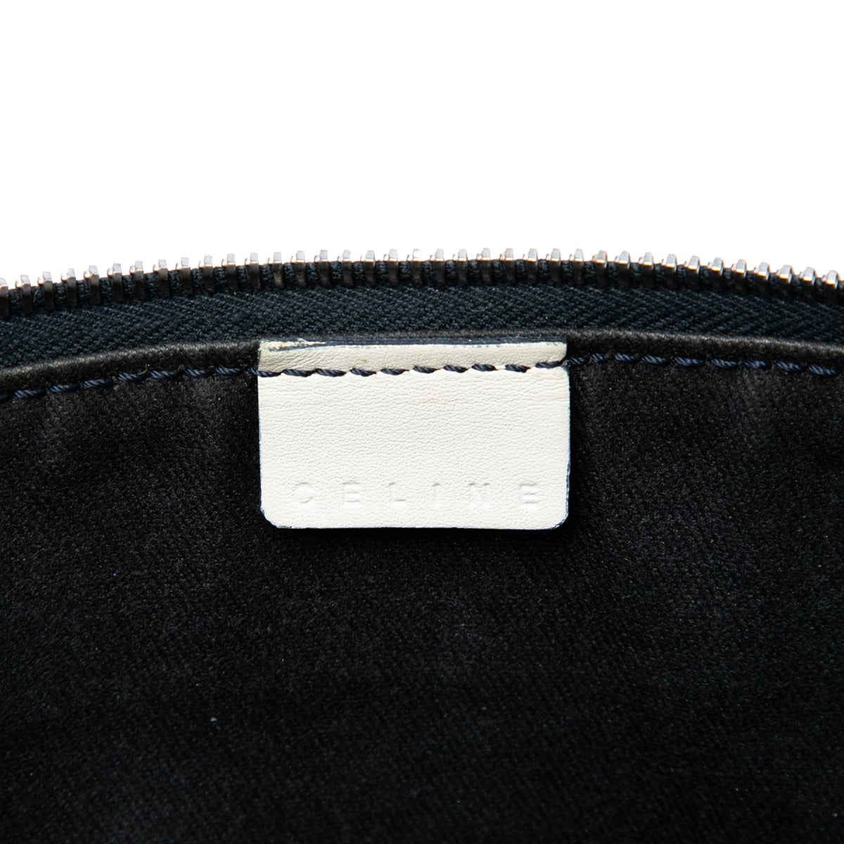 Celine C Macadam Suede Shoulder Bag — Black