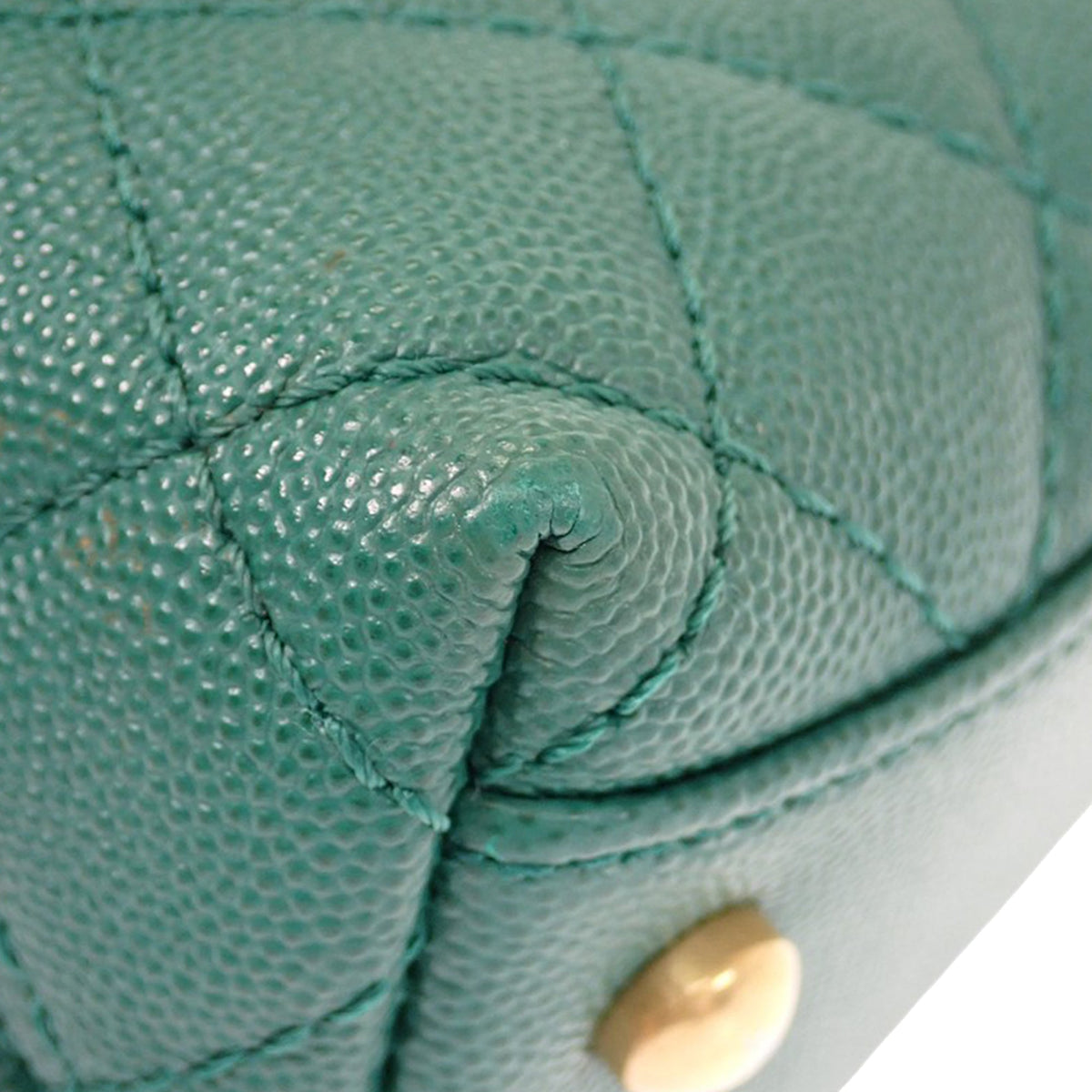Chanel Mini Quilted Caviar Coco Top Handle Bag