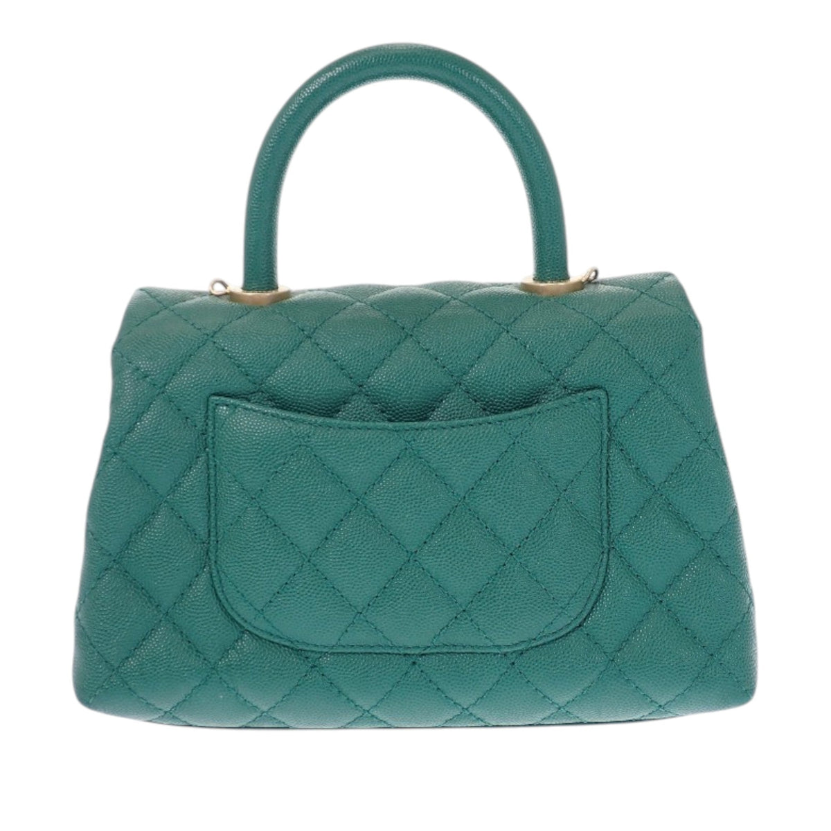 Chanel Mini Quilted Caviar Coco Top Handle Bag