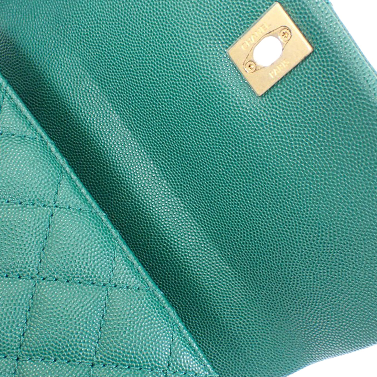 Chanel Mini Quilted Caviar Coco Top Handle Bag
