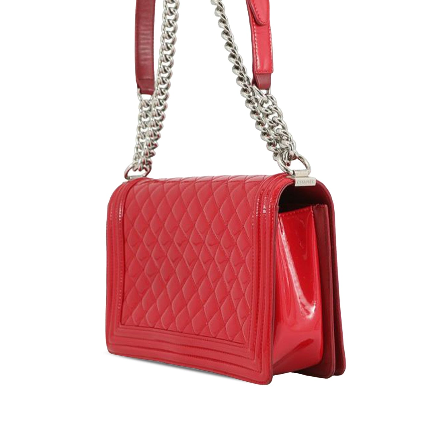 Chanel Medium Quilted Patent Acrylic Boy Flap