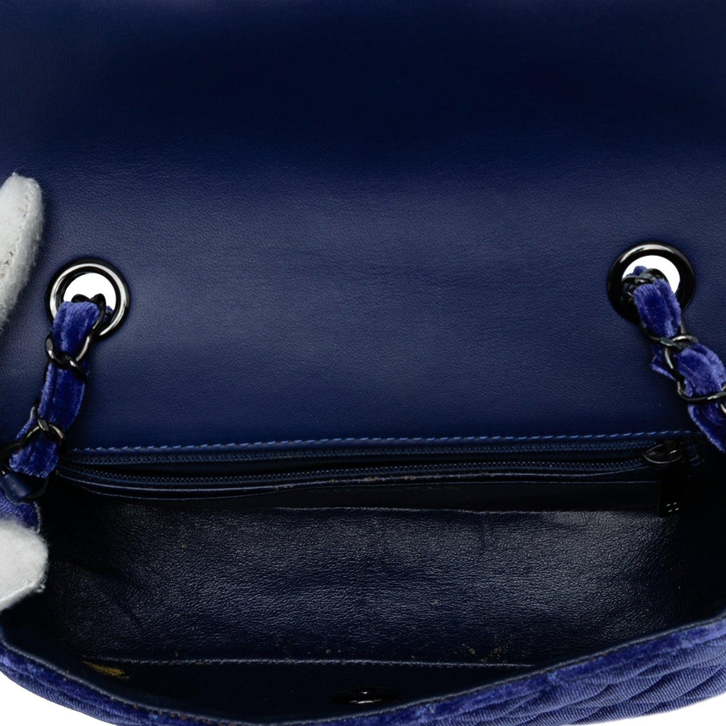 Chanel Mini Rectangular Classic Velvet Single Flap