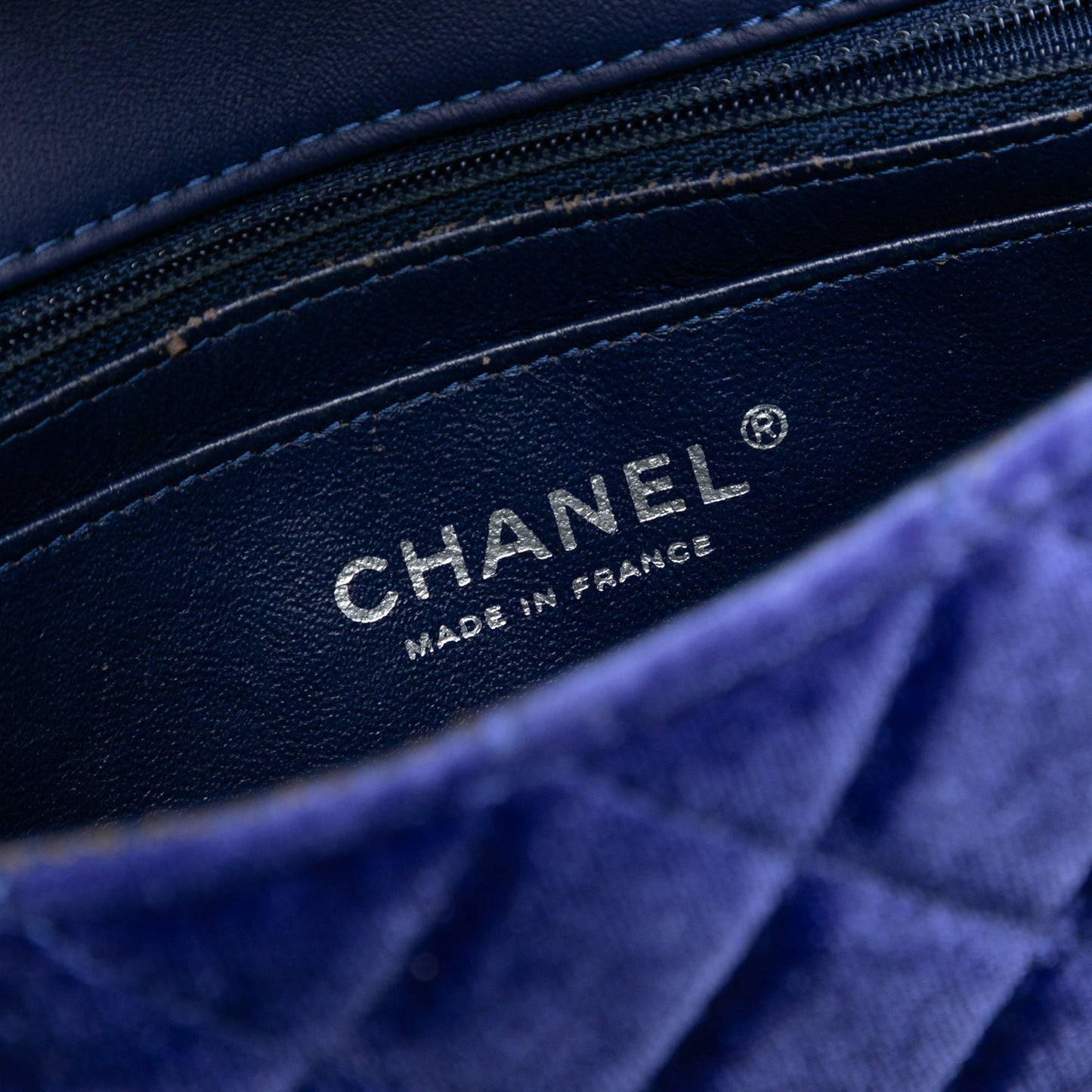 Chanel Mini Rectangular Classic Velvet Single Flap