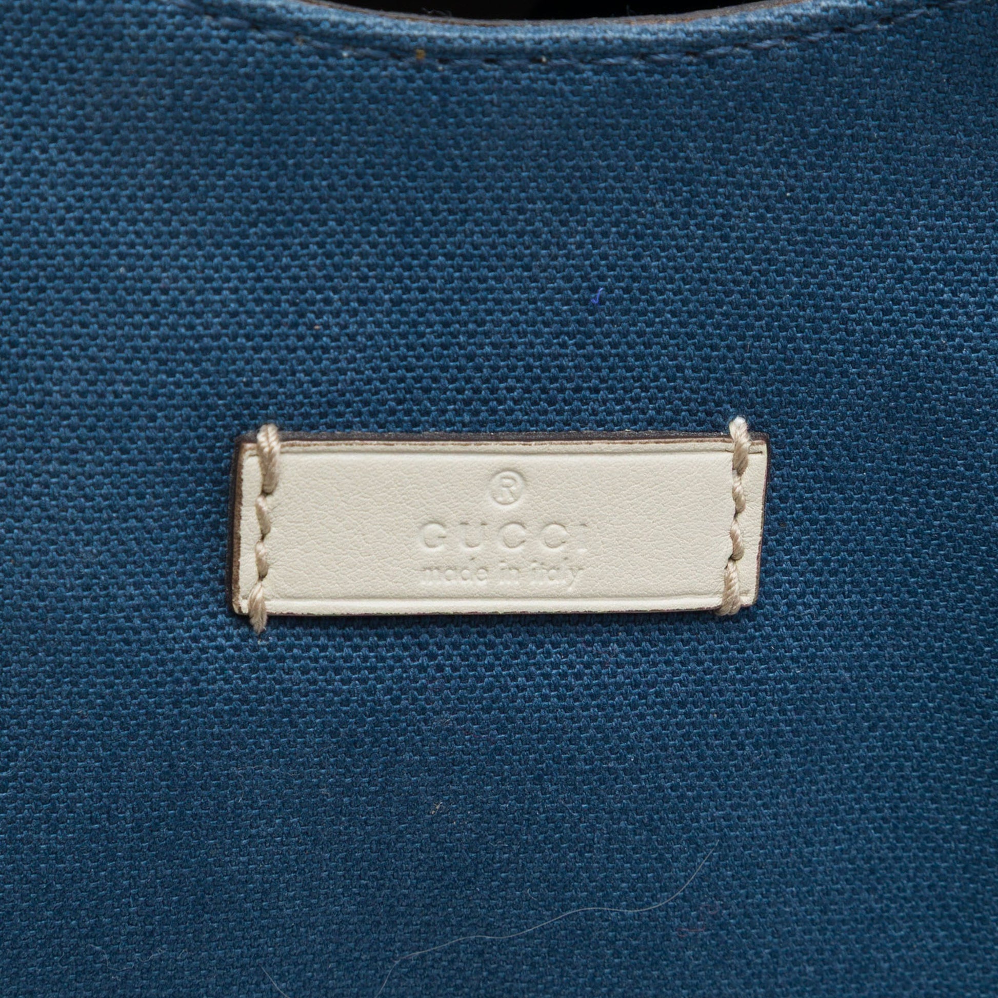 Gucci Guccissima Trimmed Canvas Colbert Shoulder Bag