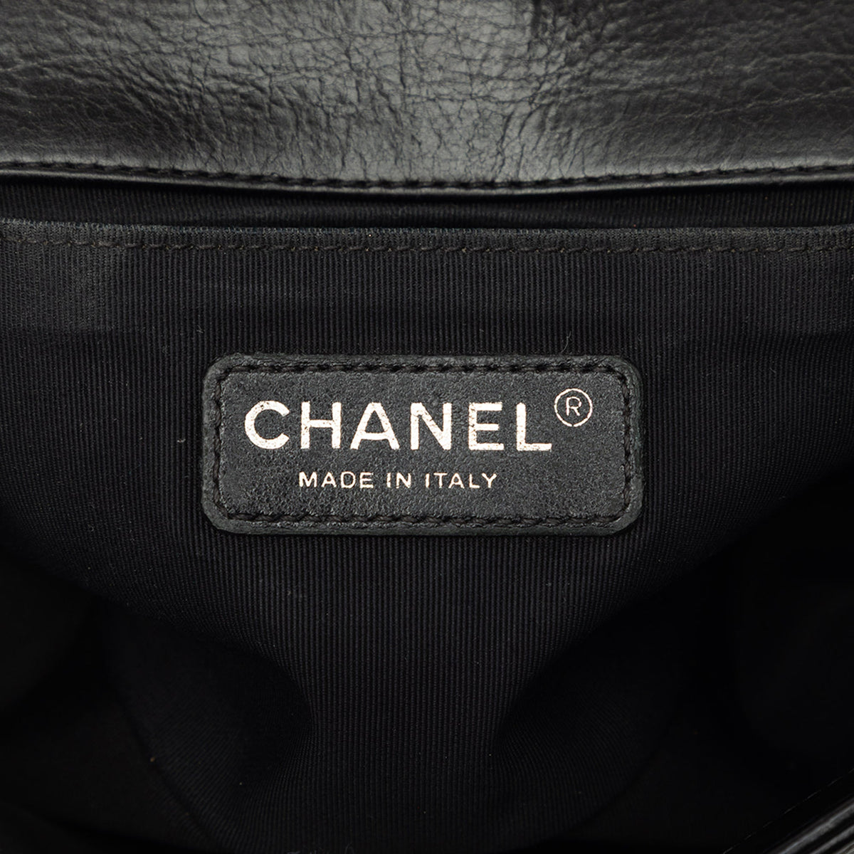 Chanel Old Medium Quilted Lambskin Double Stitch Boy Flap