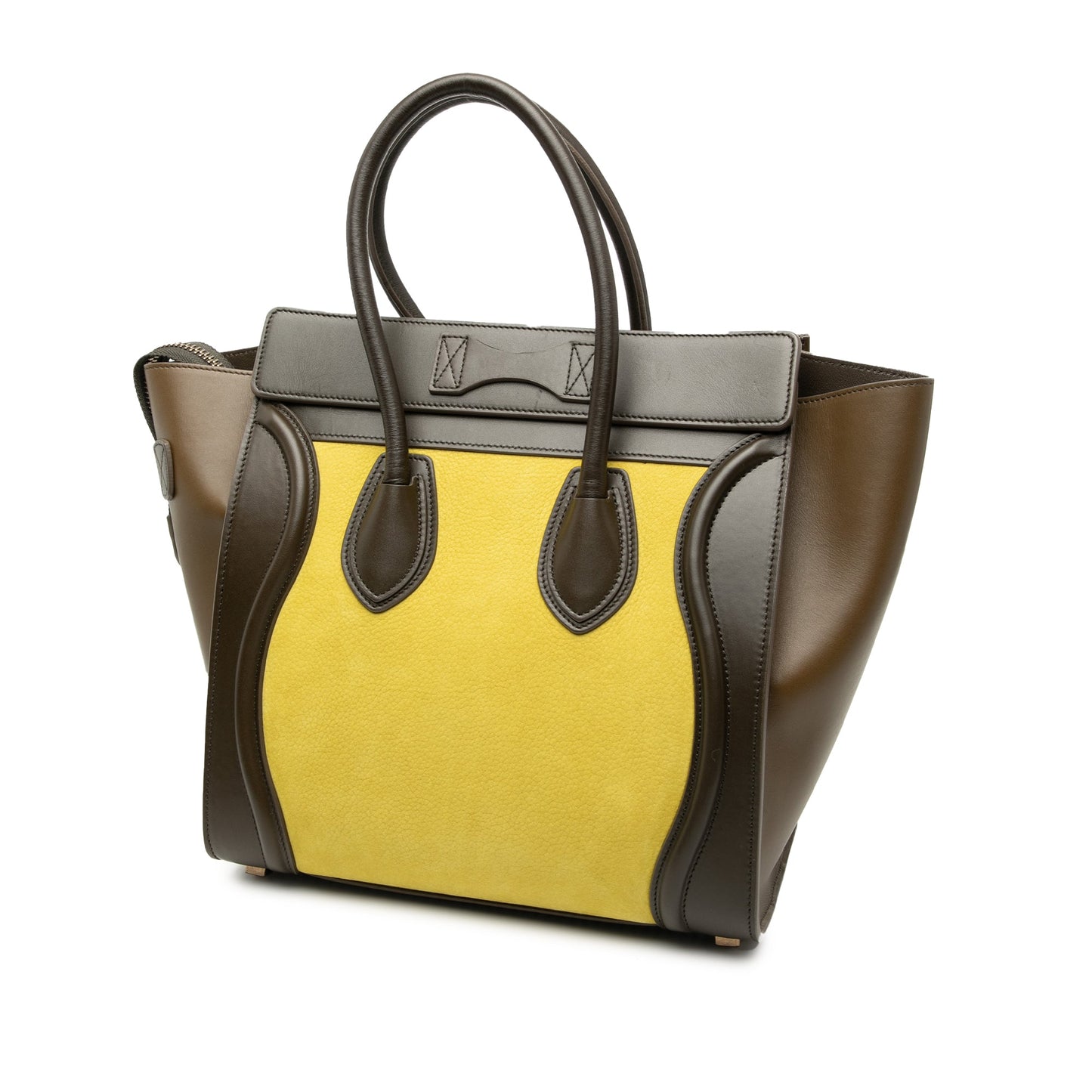 Celine Micro Tricolor Leather Luggage Tote
