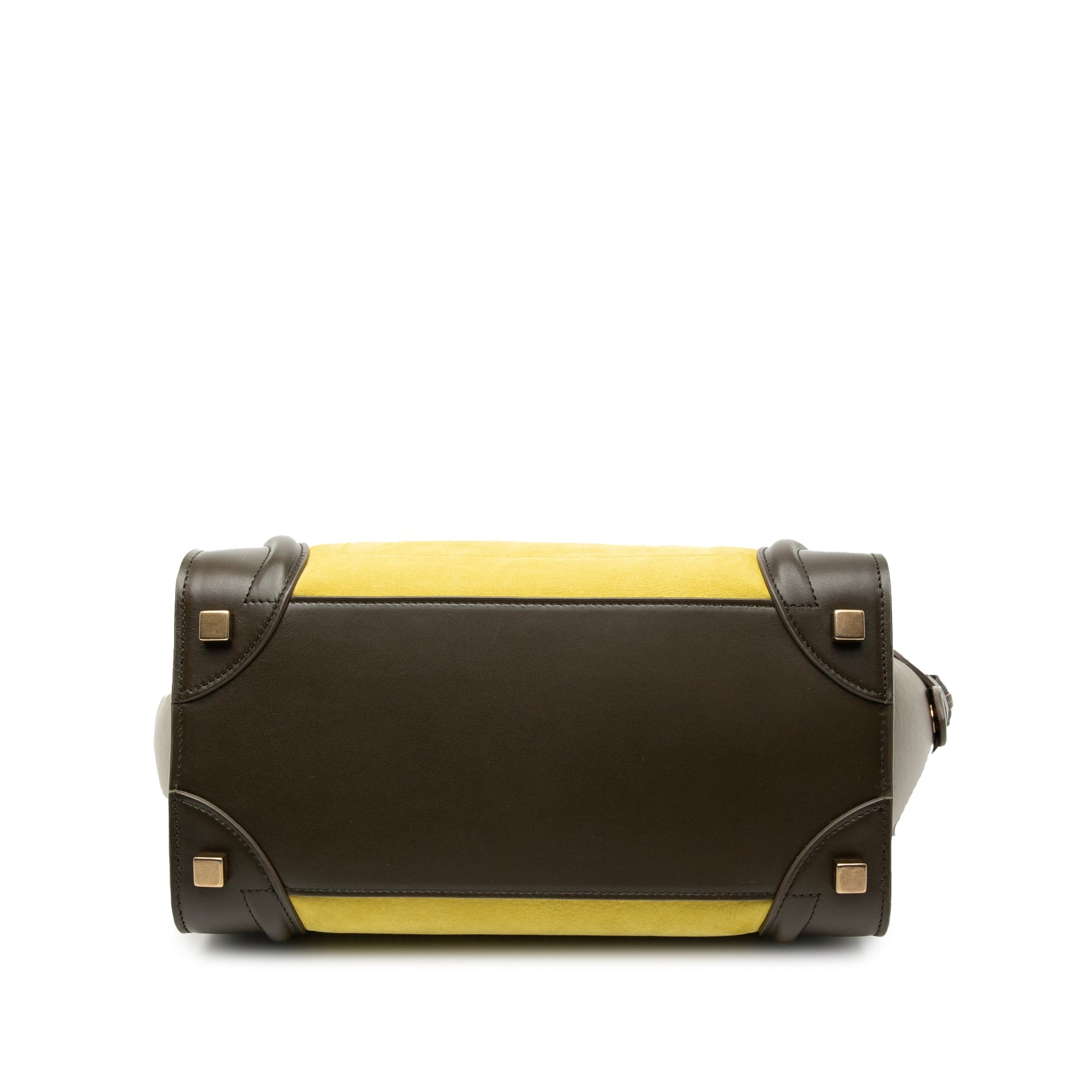 Celine Micro Tricolor Leather Luggage Tote