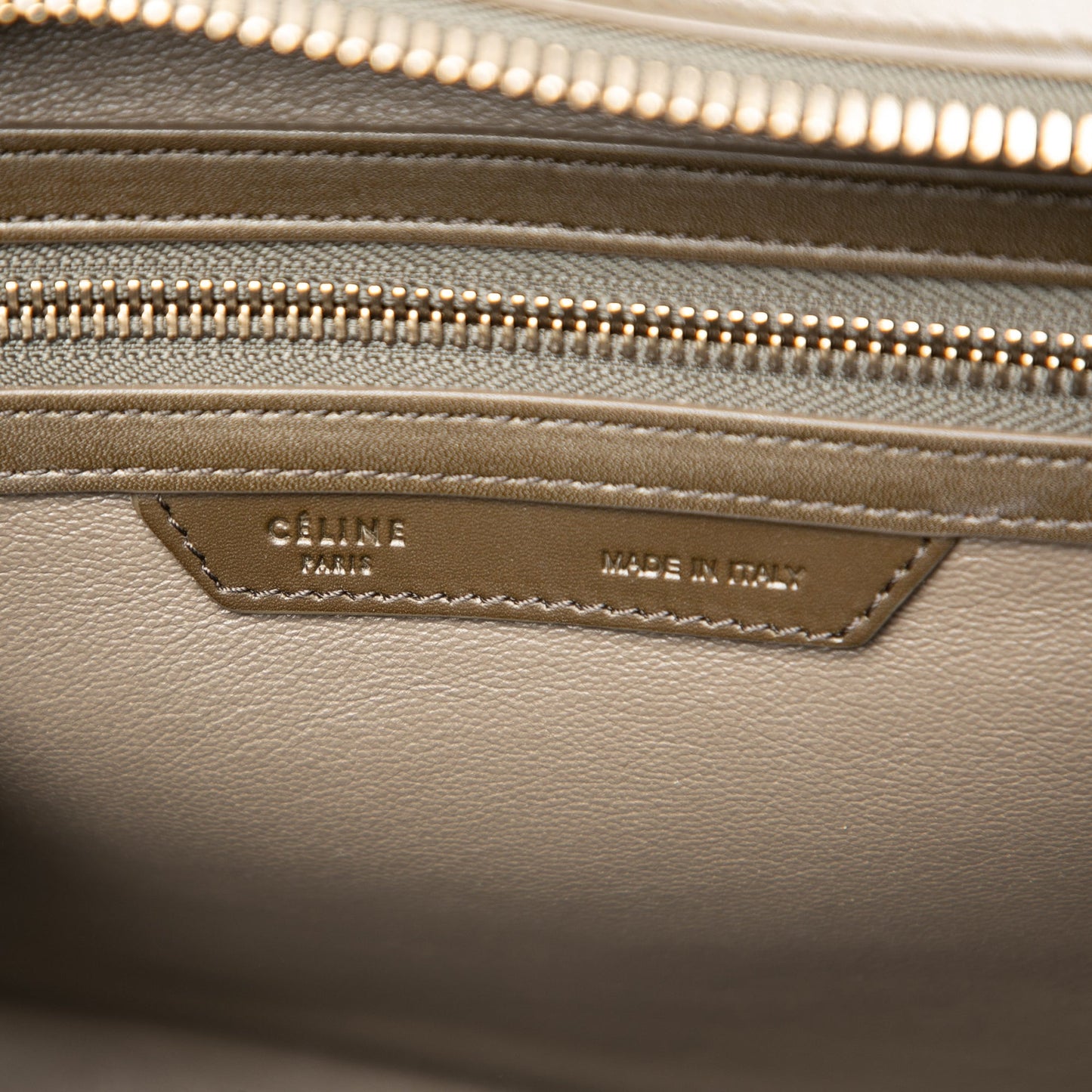Celine Micro Tricolor Leather Luggage Tote
