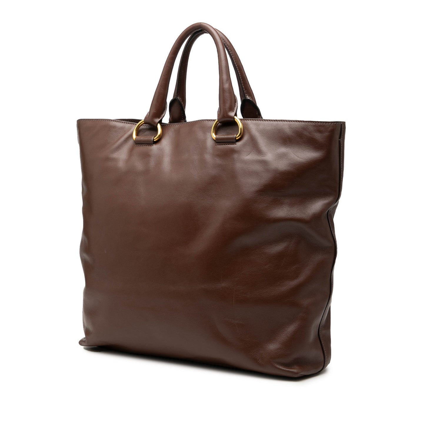 Prada Soft Calf Open Convertible Tote
