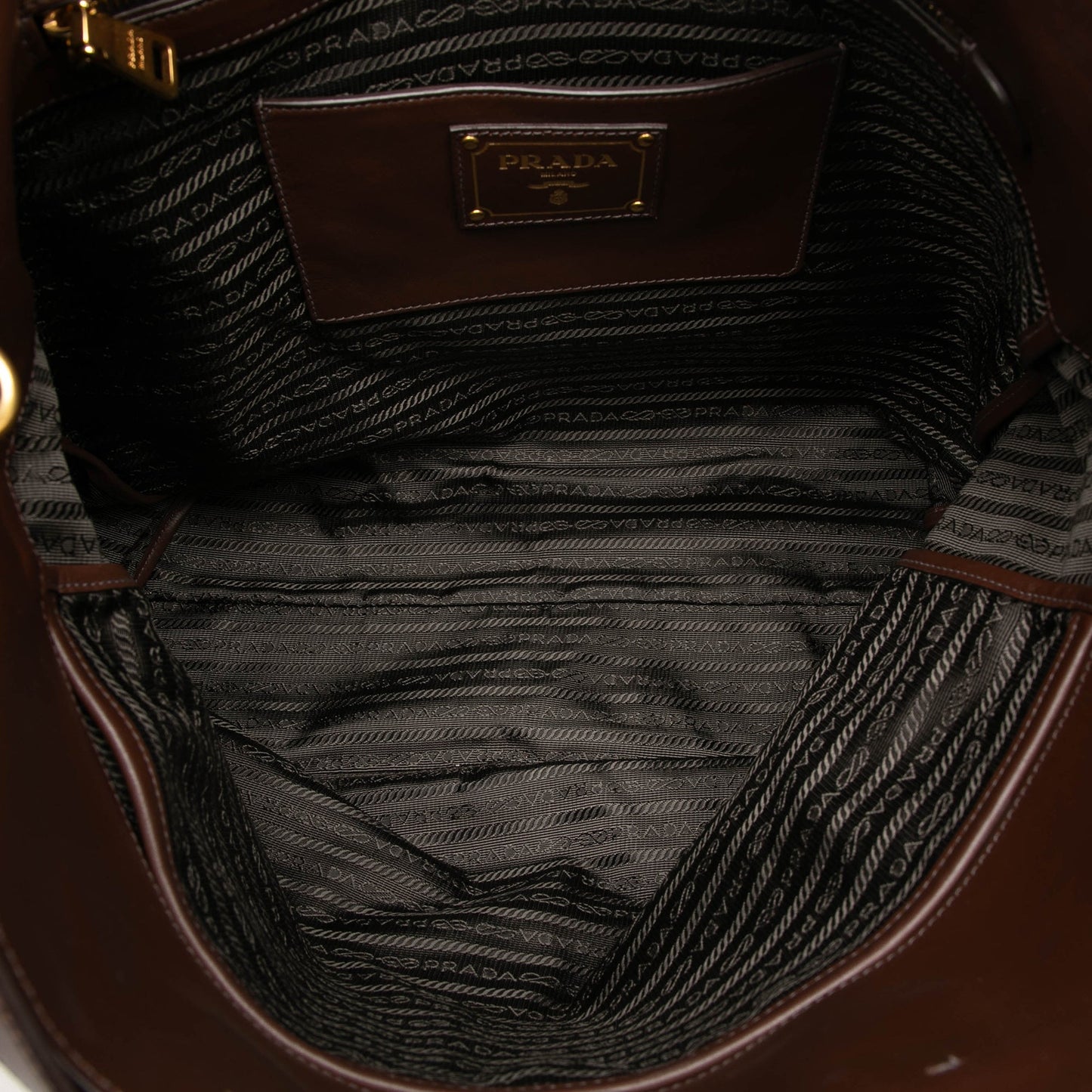 Prada Soft Calf Open Convertible Tote