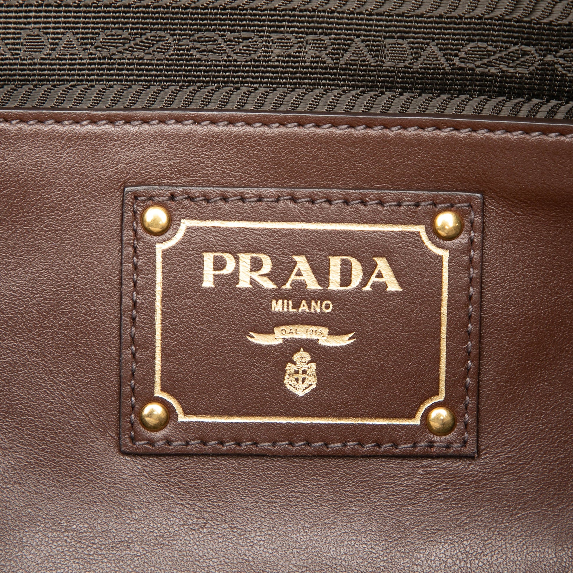 Prada Soft Calf Open Convertible Tote