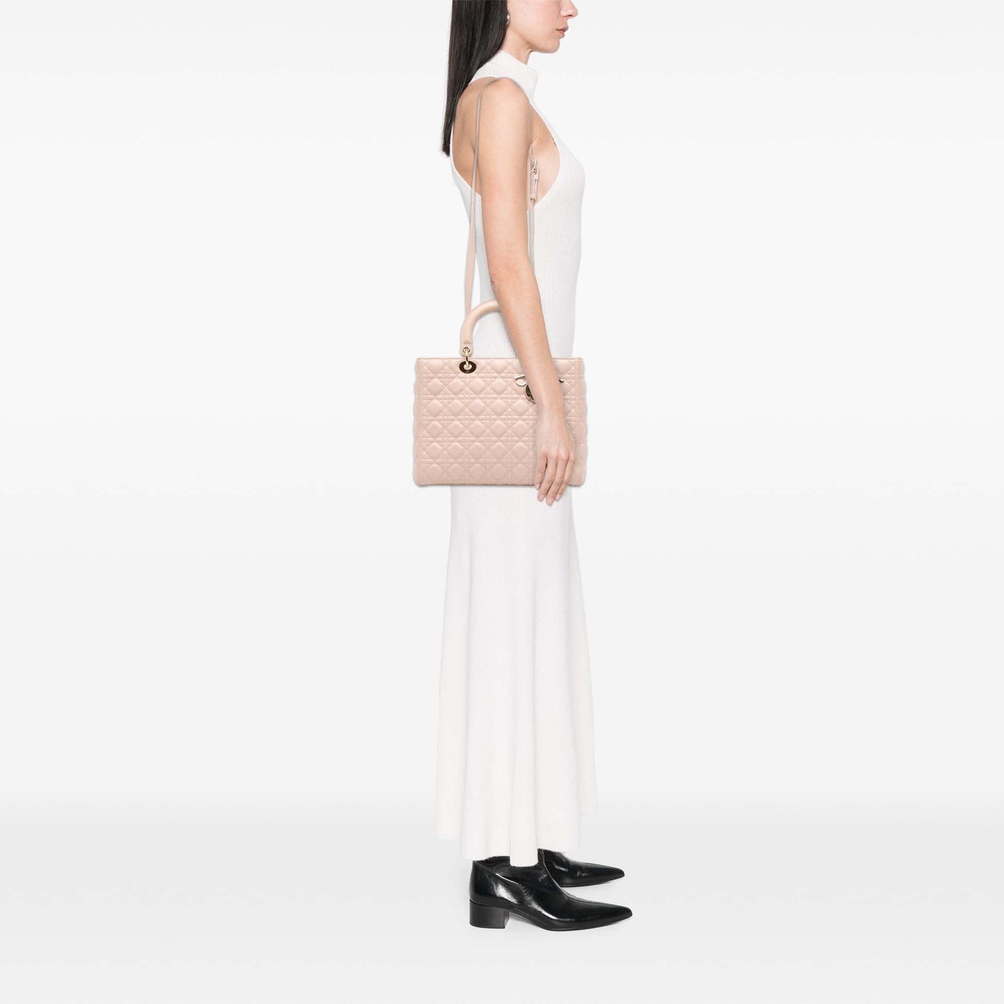 Dior Large Lambskin Cannage Lady Dior