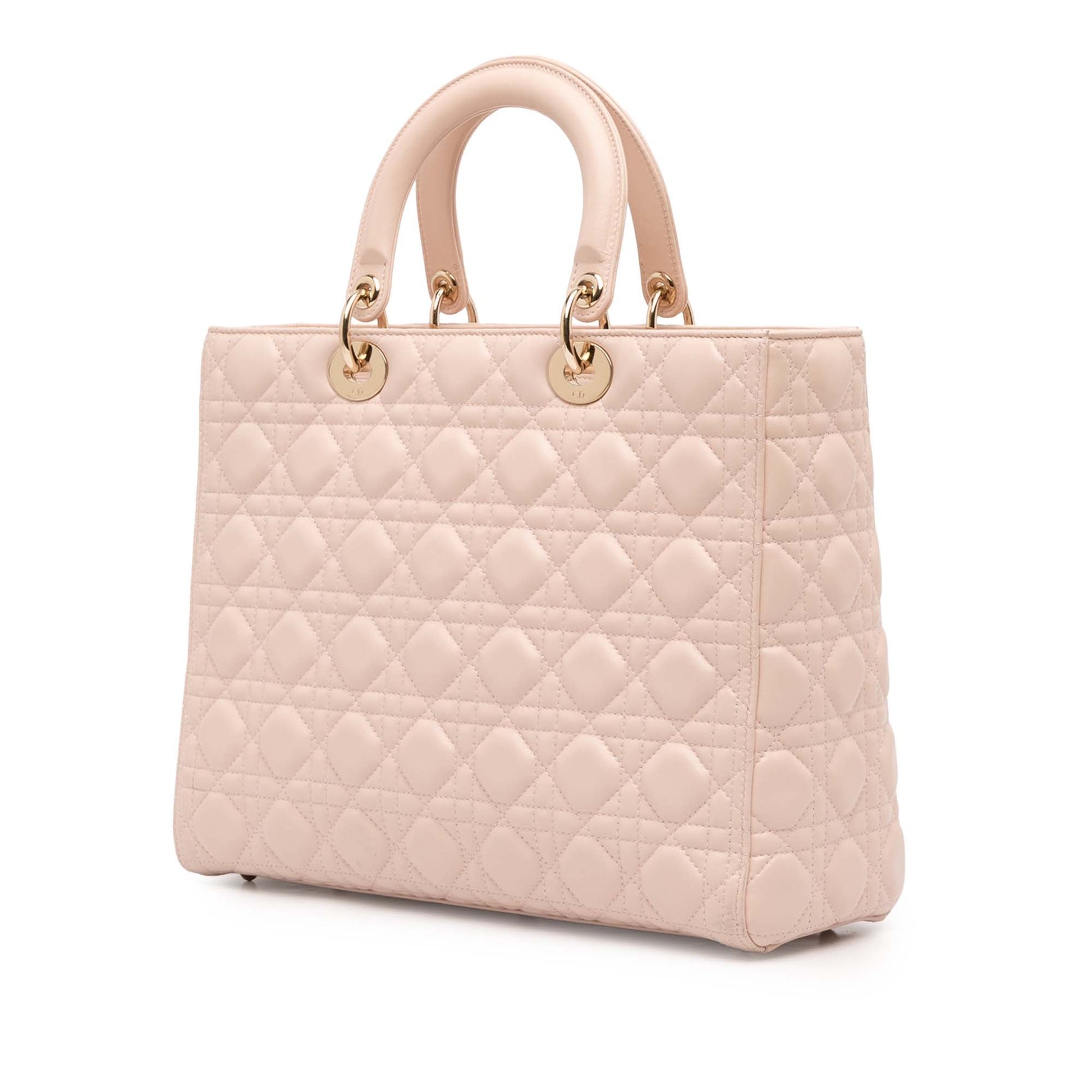 Dior Large Lambskin Cannage Lady Dior