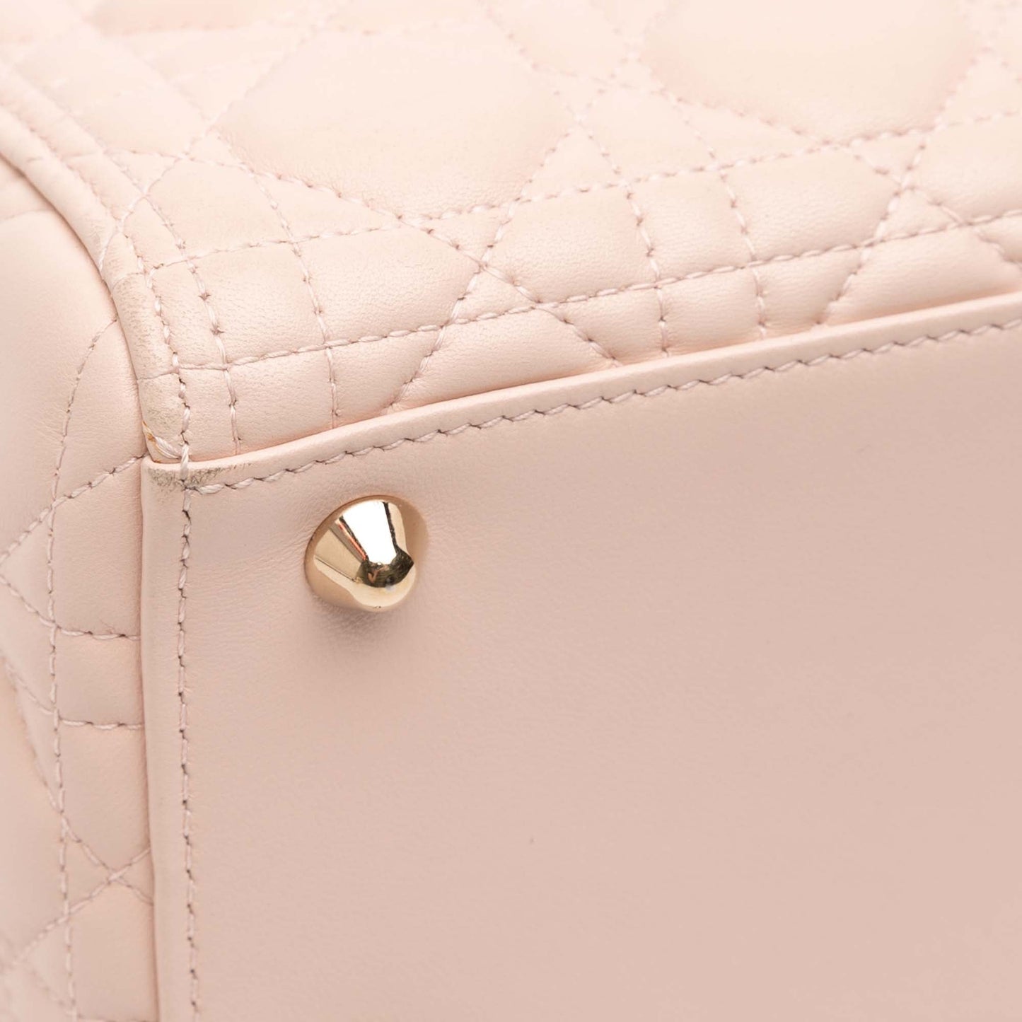 Dior Large Lambskin Cannage Lady Dior