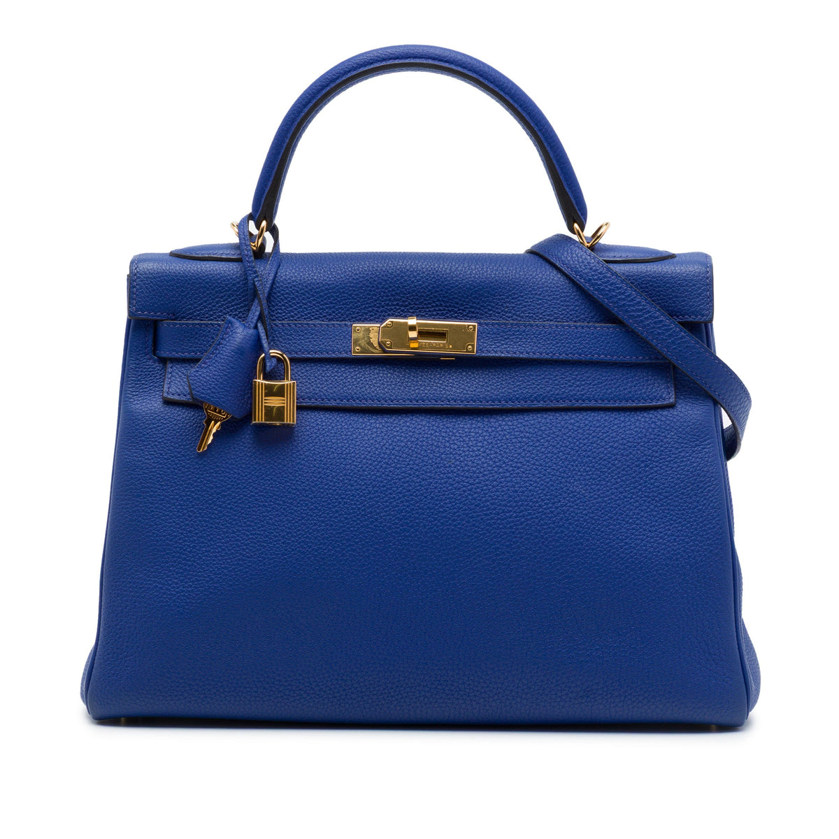 Hermès Togo Kelly II Retourne 32 — Blue