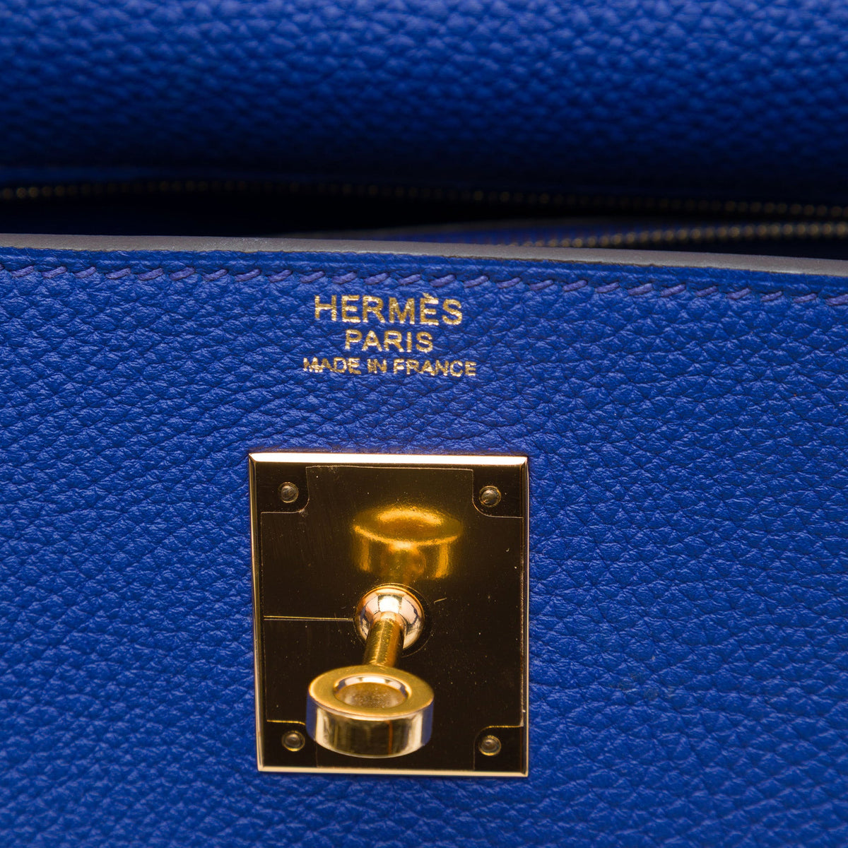 Hermès Togo Kelly II Retourne 32 — Blue