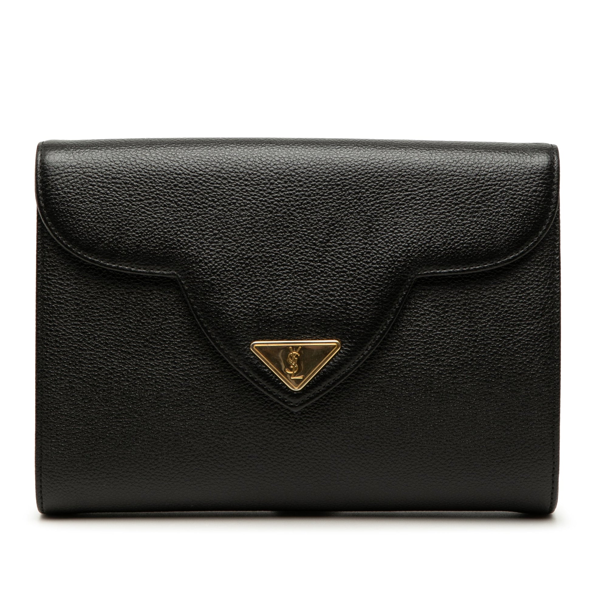 Saint Laurent Grained Calfskin Clutch
