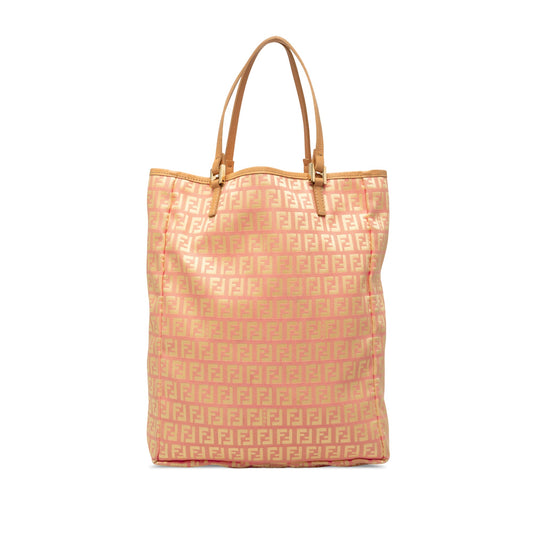 Fendi Zucchino Canvas Vertical Tote