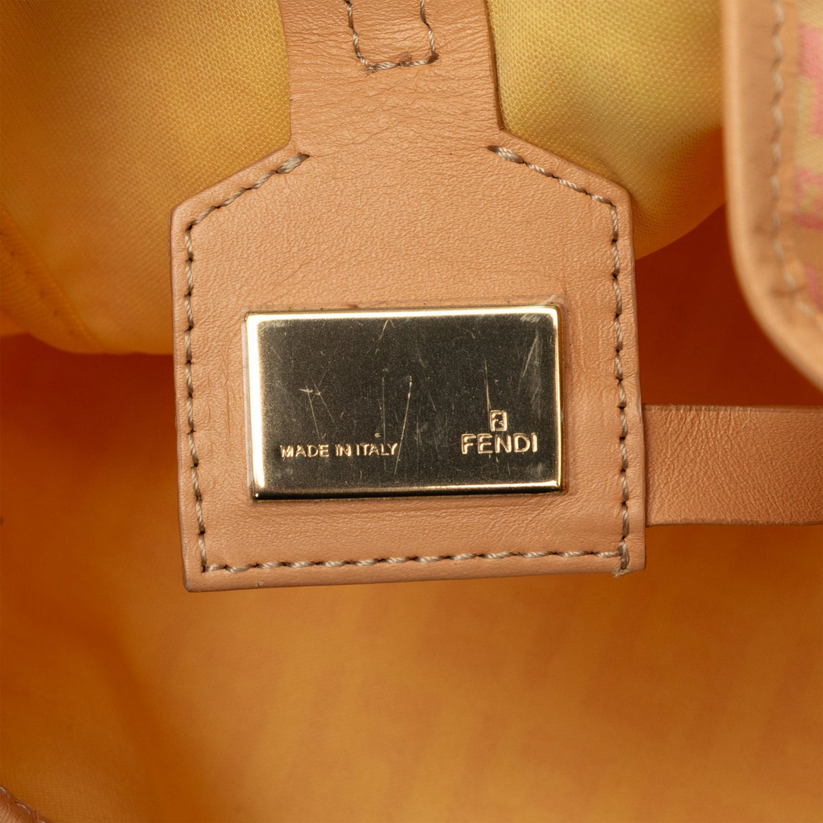 Fendi Zucchino Canvas Vertical Tote