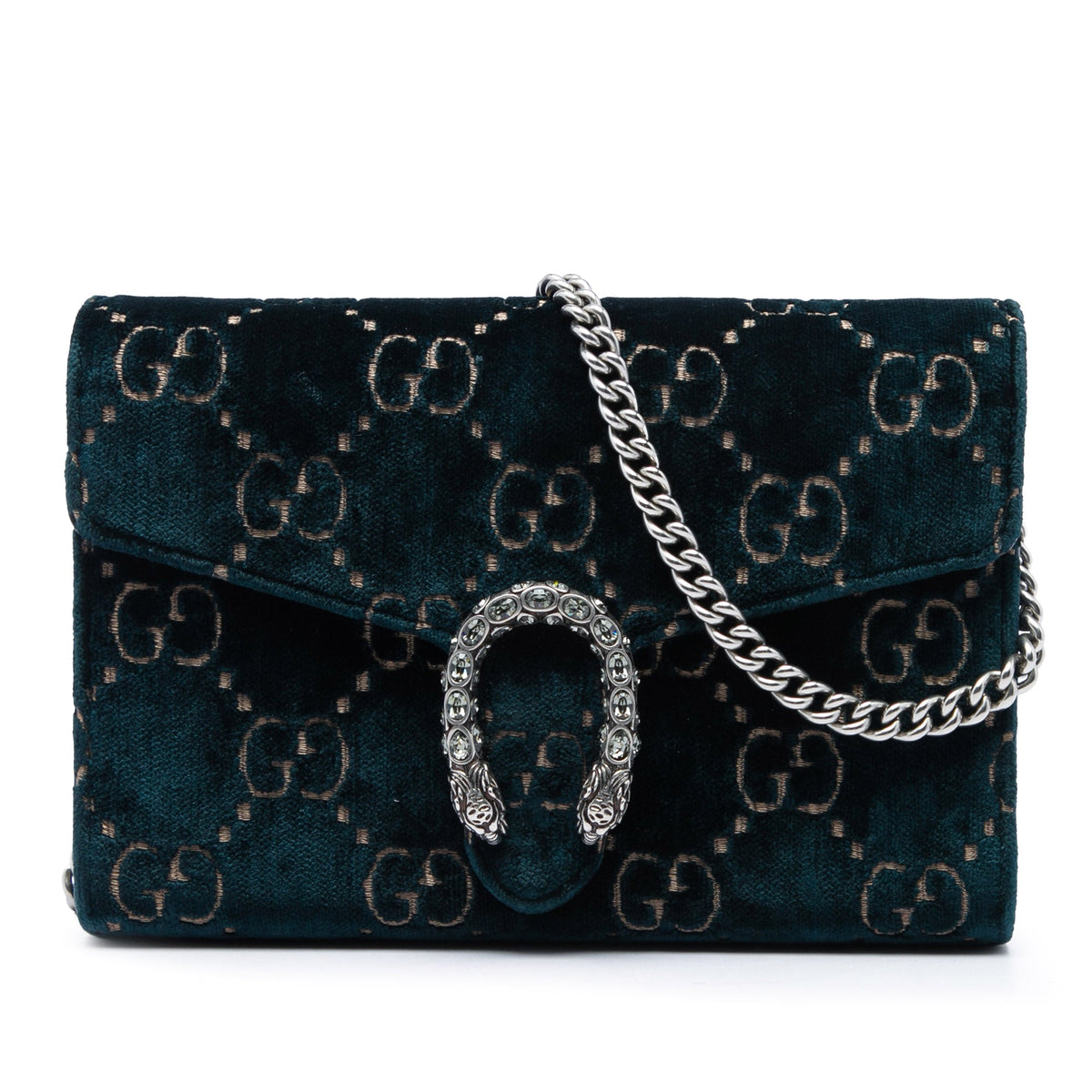Gucci GG Velvet Dionysus Wallet on Chain