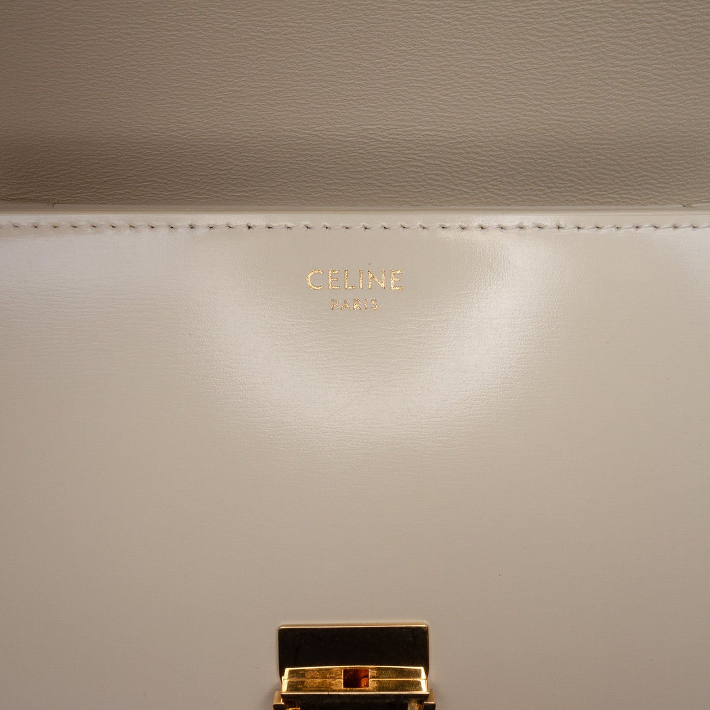 Celine Teen Shiny Calfskin Triomphe Crossbody
