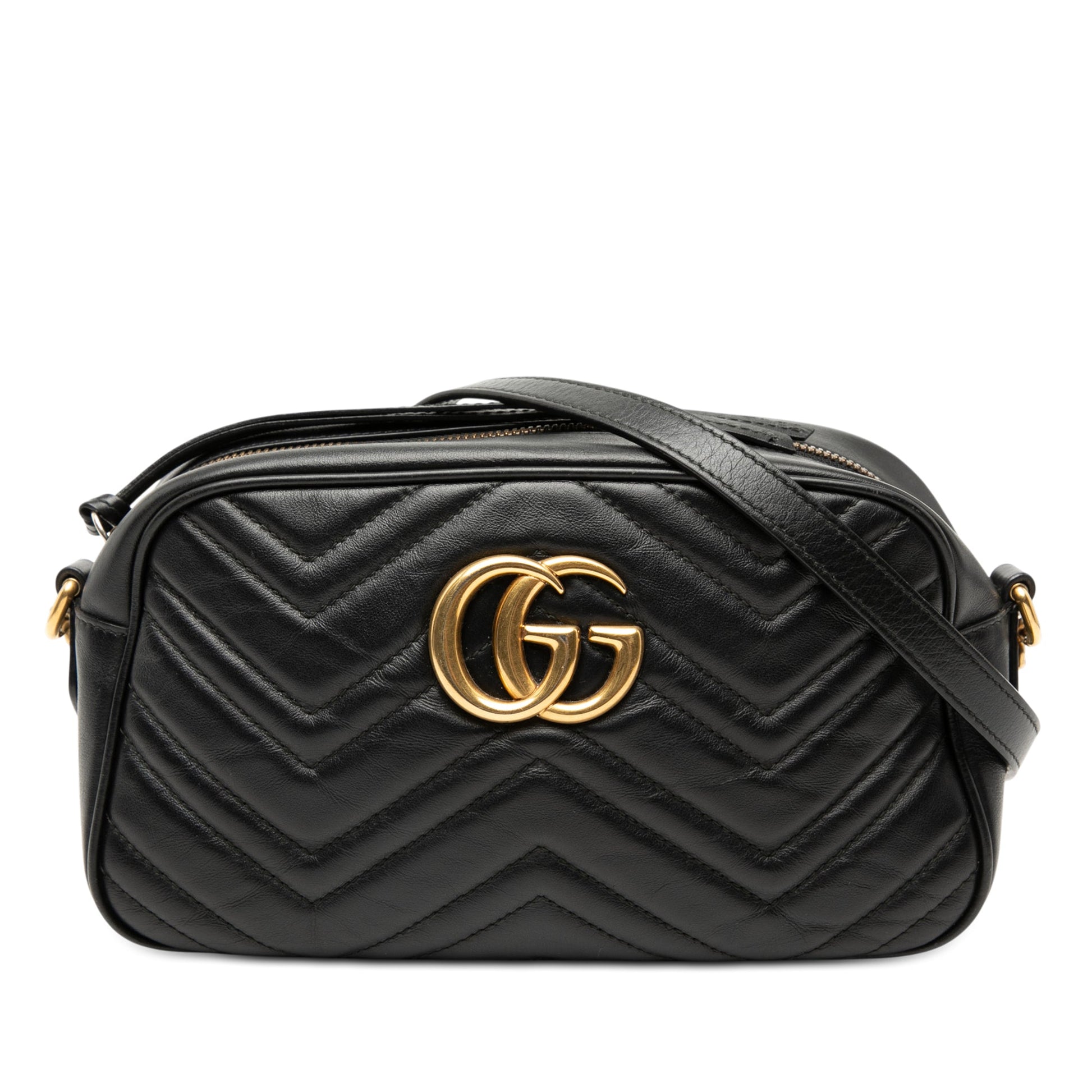 Gucci Small GG Marmont Matelasse Calfskin Crossbody