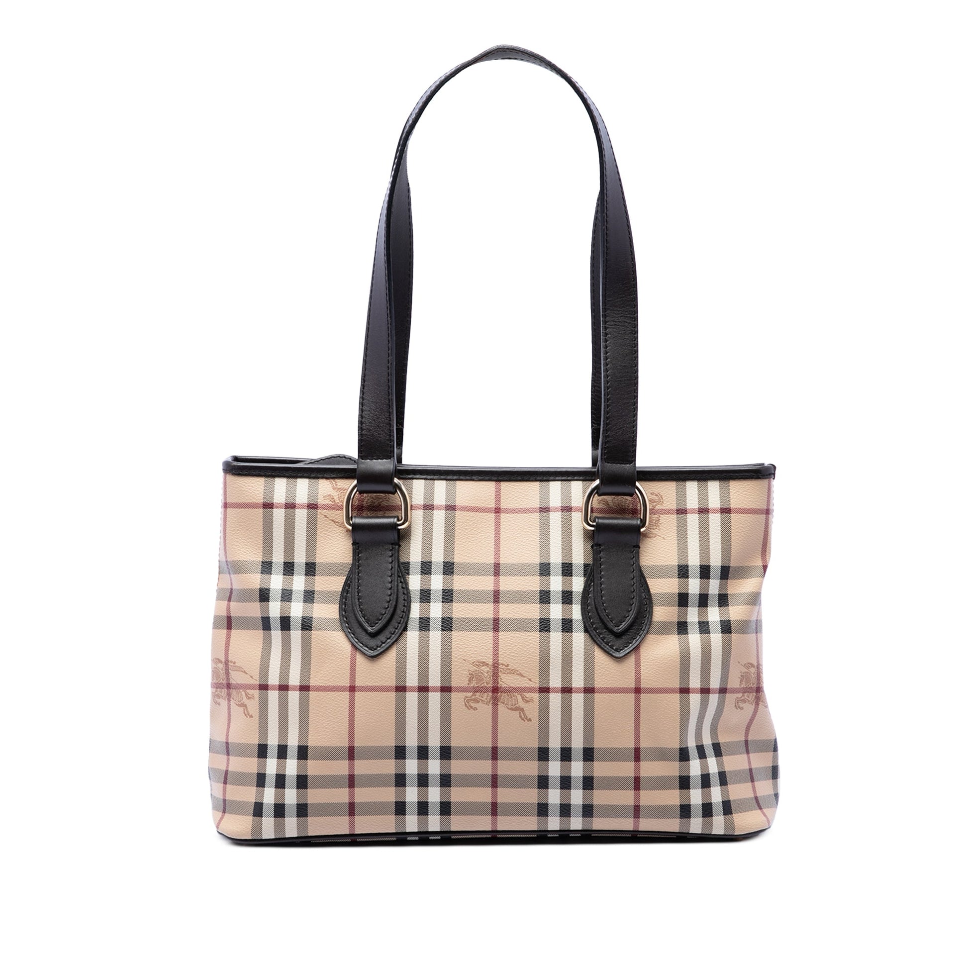 Burberry Haymarket Check Coated Canvas Tote