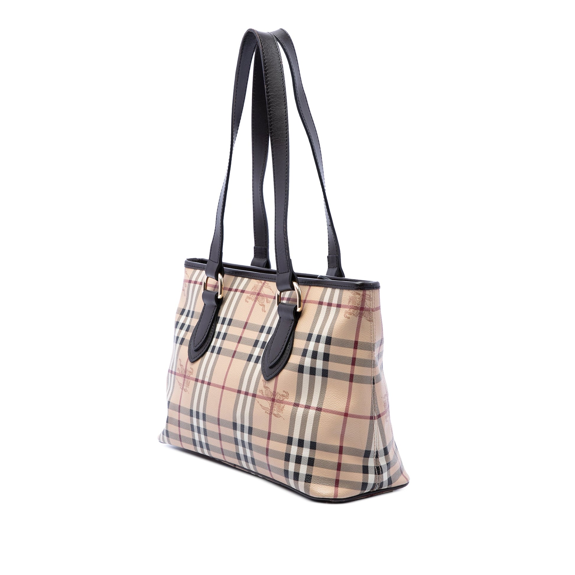 Burberry Haymarket Check Coated Canvas Tote